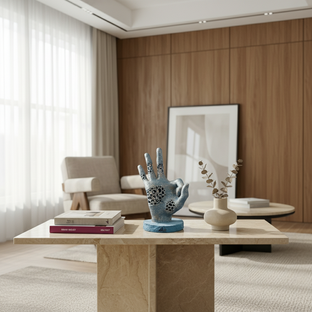 Abstract Hand Gesture Sculpture | Set of 1