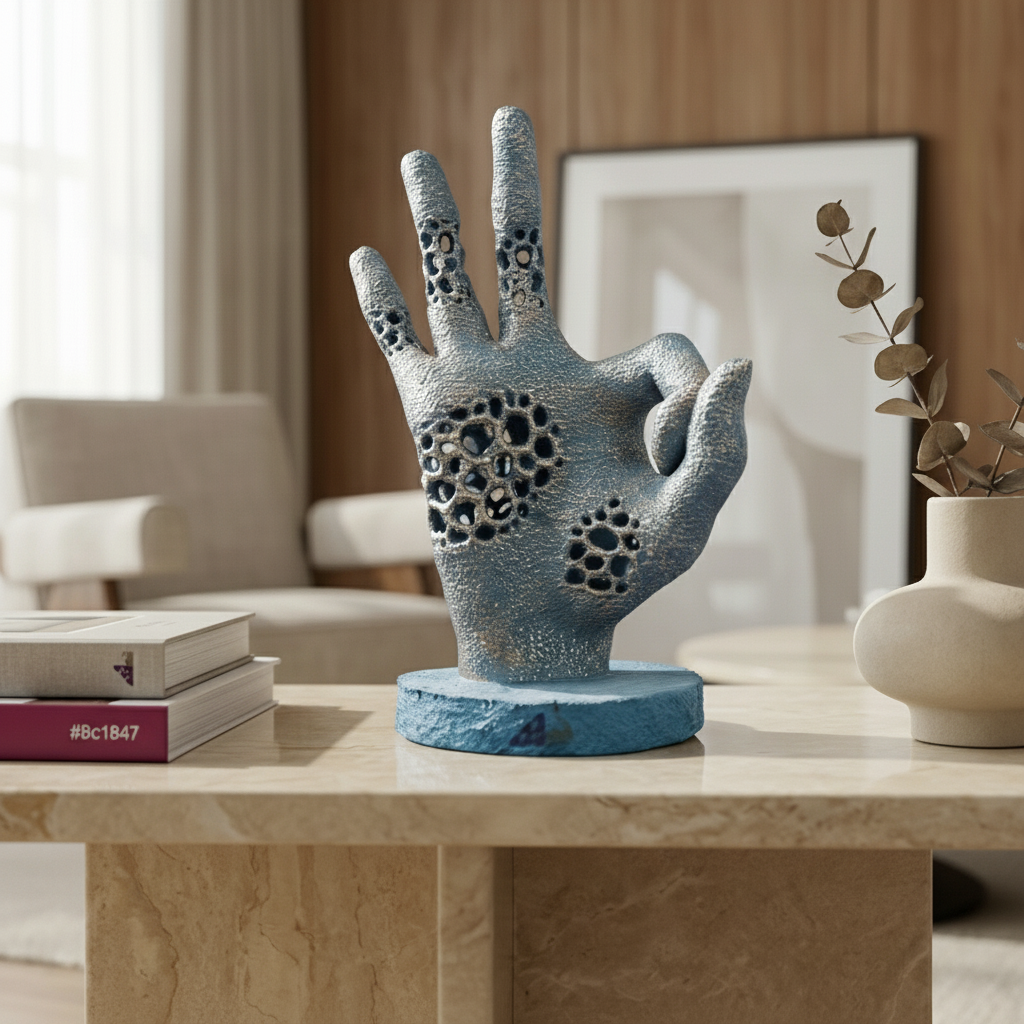 Abstract Hand Gesture Sculpture | Set of 1
