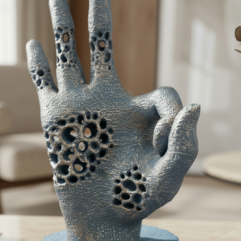 Abstract Hand Gesture Sculpture | Set of 1