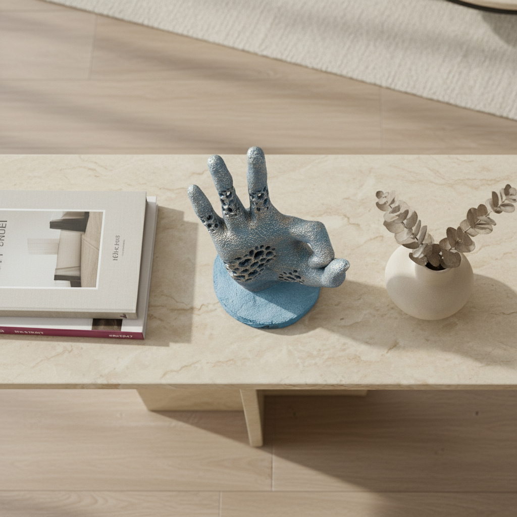 Abstract Hand Gesture Sculpture | Set of 1