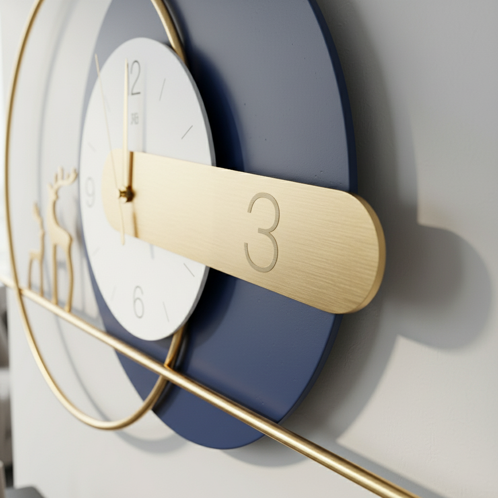 Nordic Deer Wall Clock