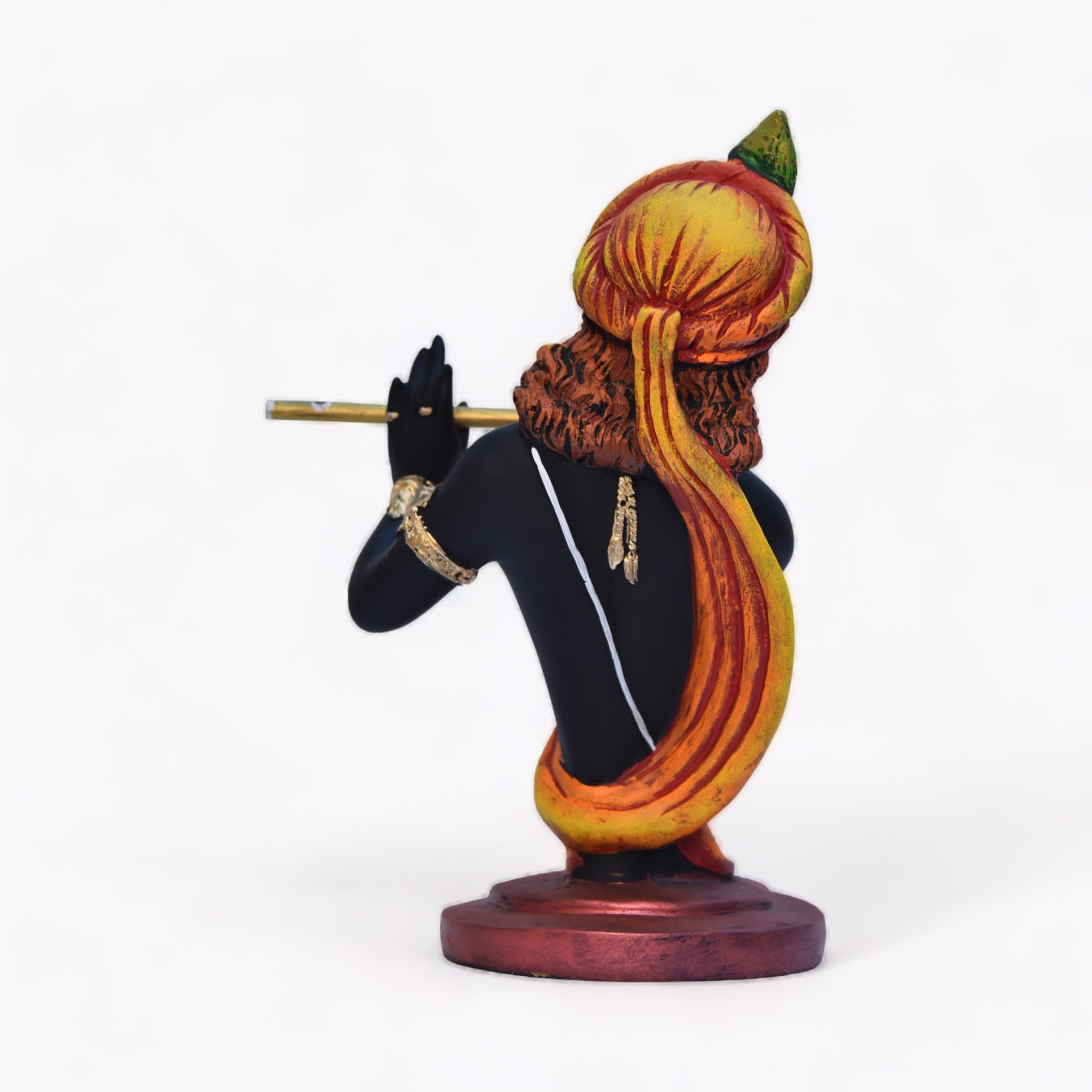 Celestial Krishna Golden Flute Statue | God Statue | Set of 1
