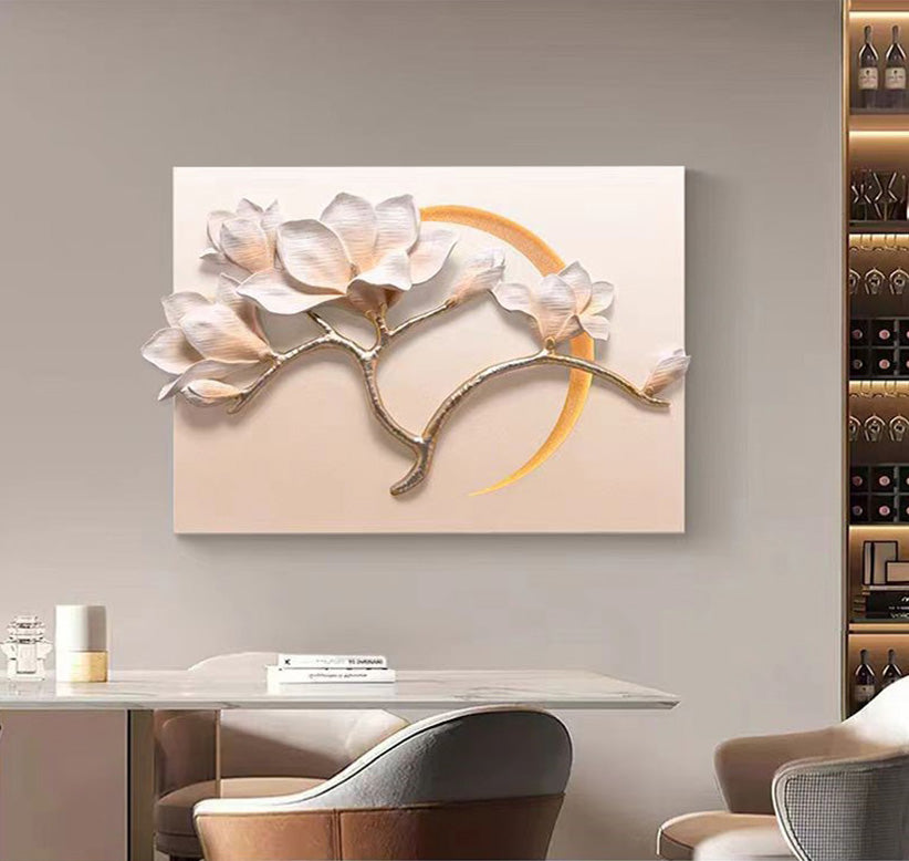 Decorative mural flower wall art | Set of 1