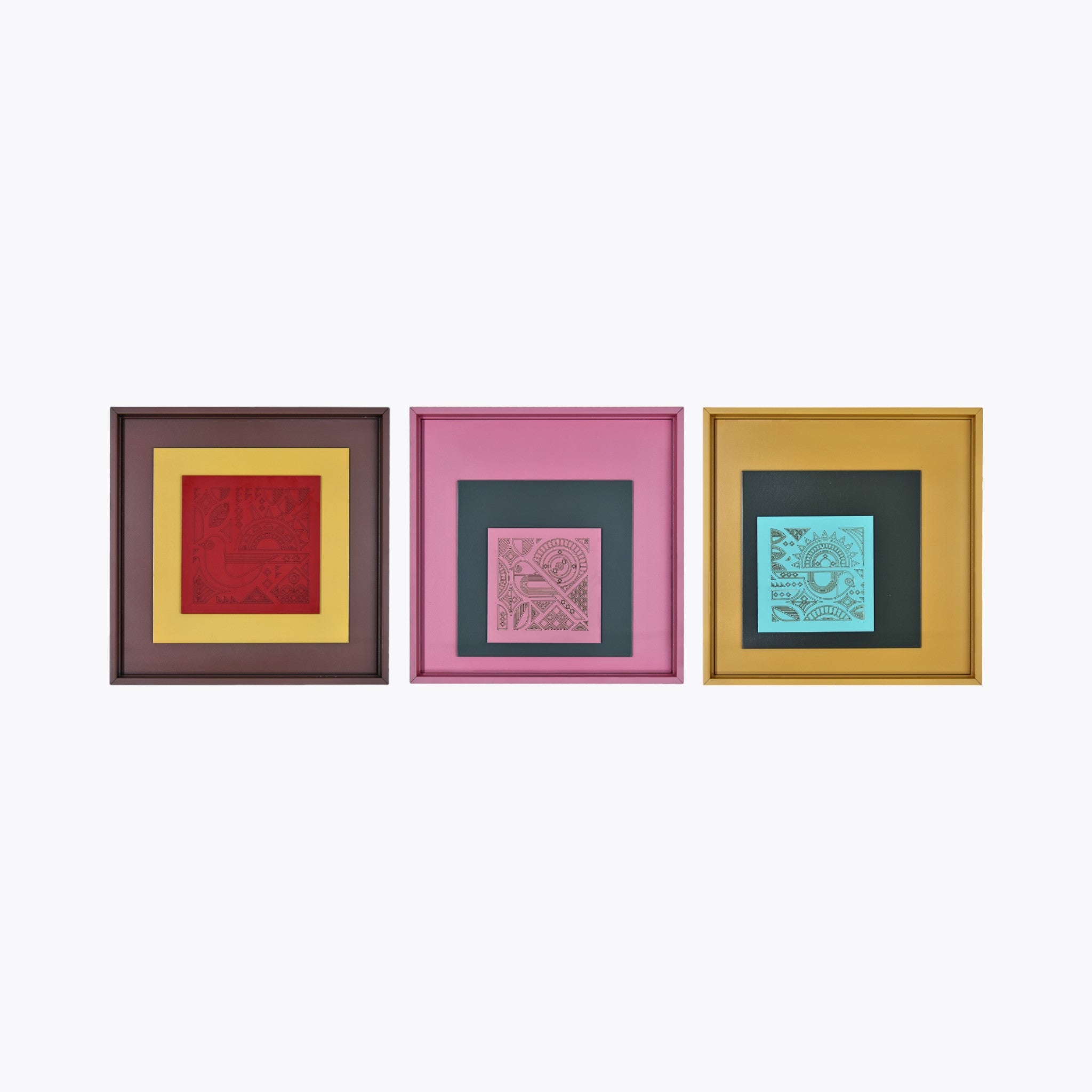 Elegant Decor Wall Art Set - Trio of Artistic Masterpieces | Set Of 3