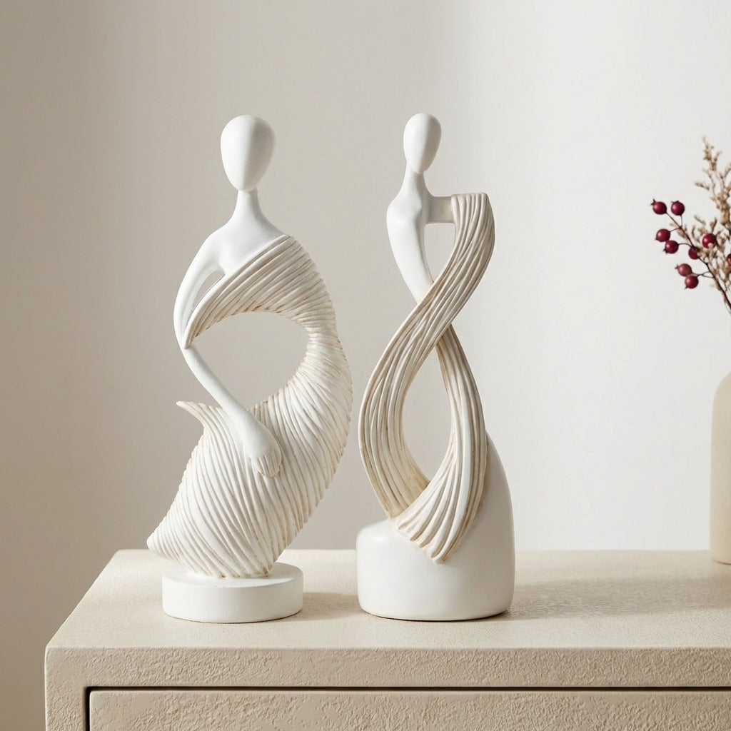 Abstract Serenity Sculptures | Set of Two