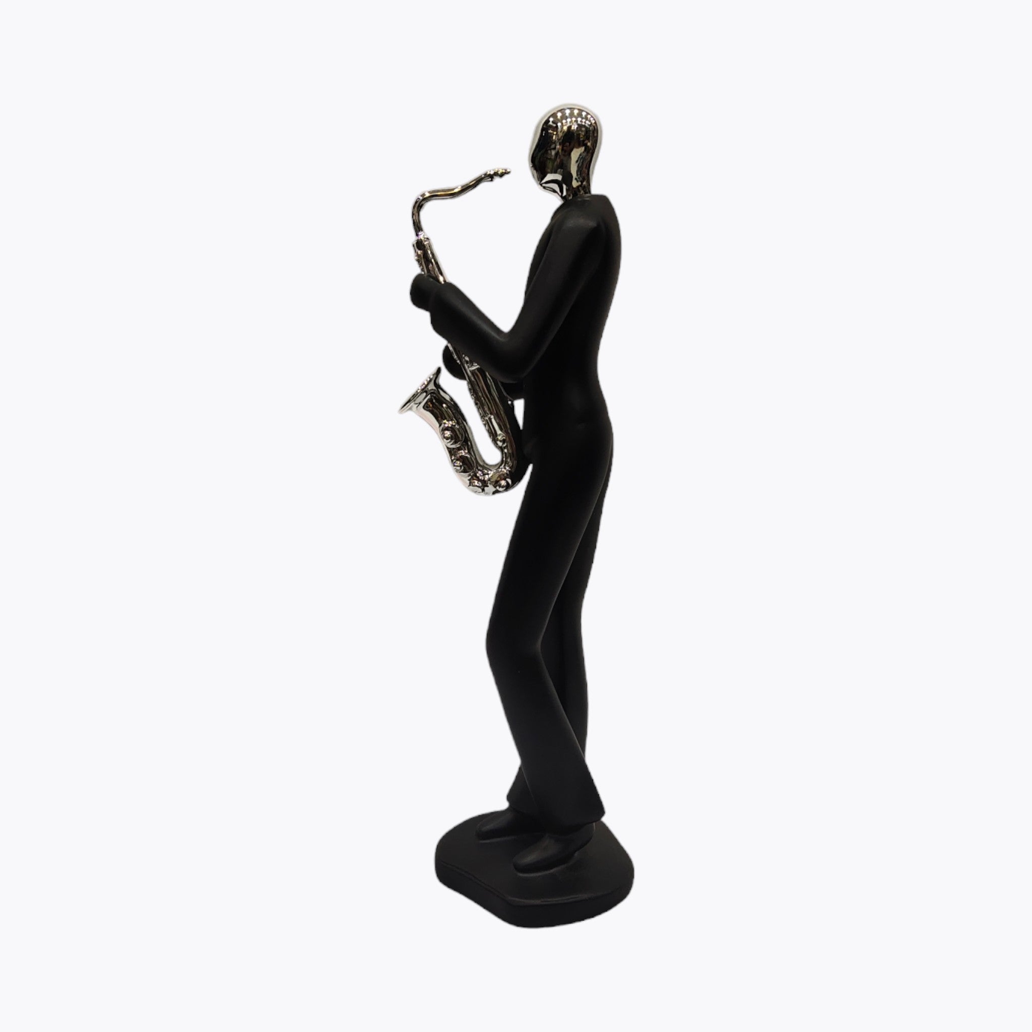 Modern Saxophonist Figure Sculpture | Set Of 1