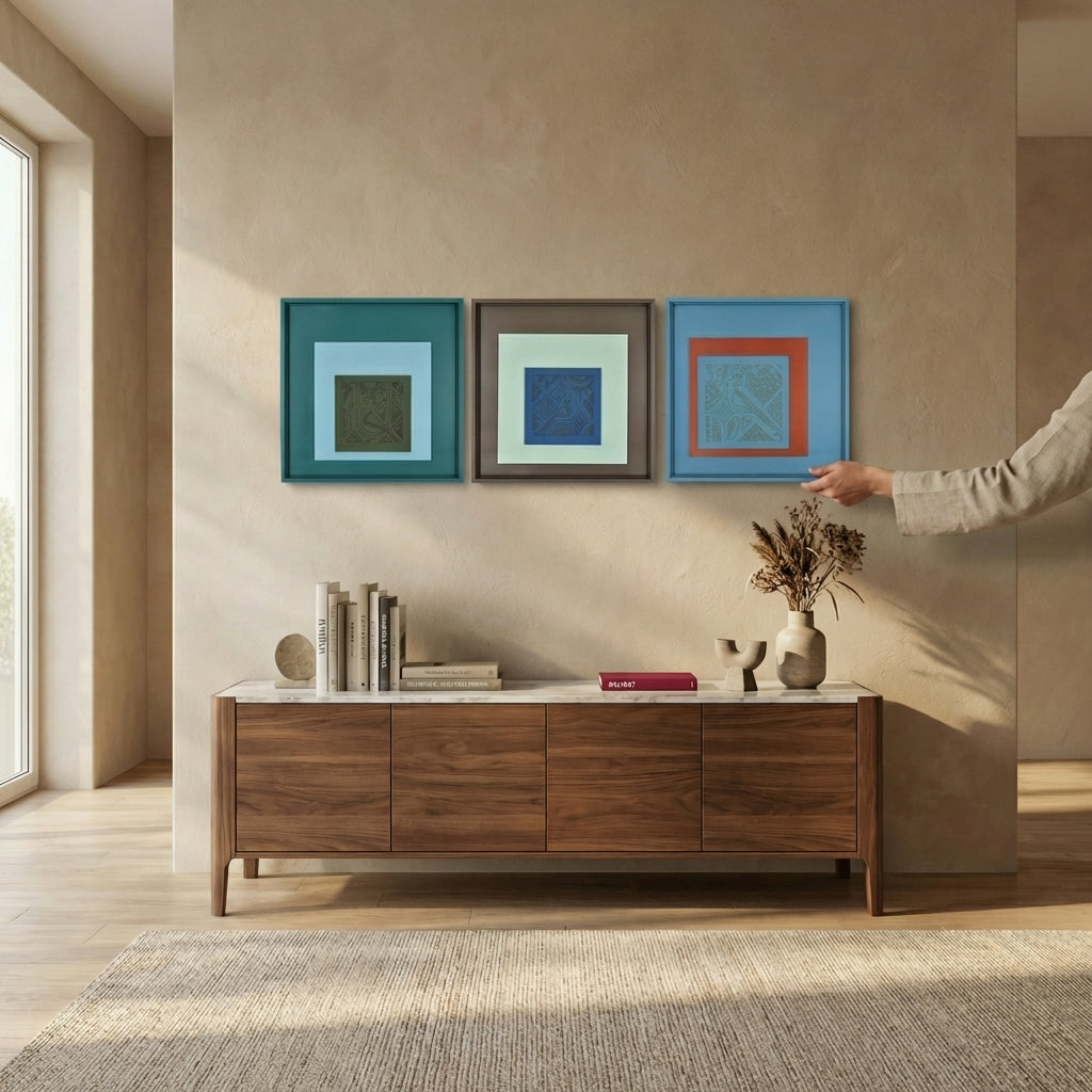 Elegant Ethnic Wall Art Set - Cultural Harmony | Set Of 3
