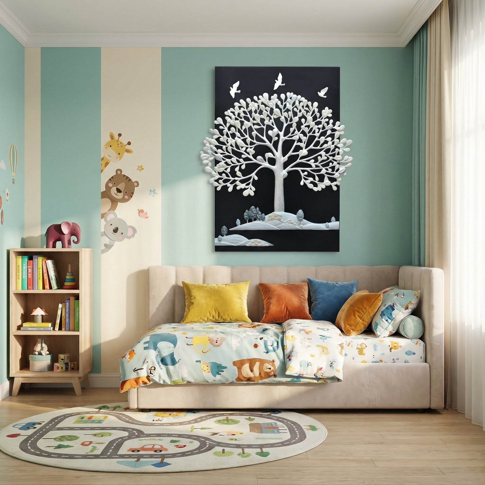 Peaceful Tree Wall Sculpture | Set of 1