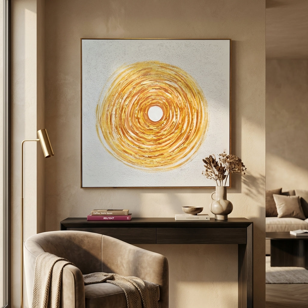 Golden Swirl Wall Art | Set of 1