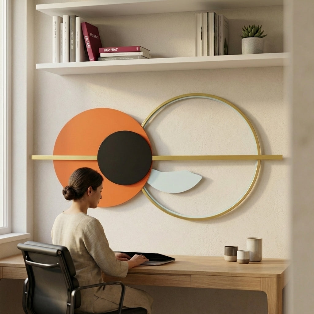Geometric Sun Wall Art