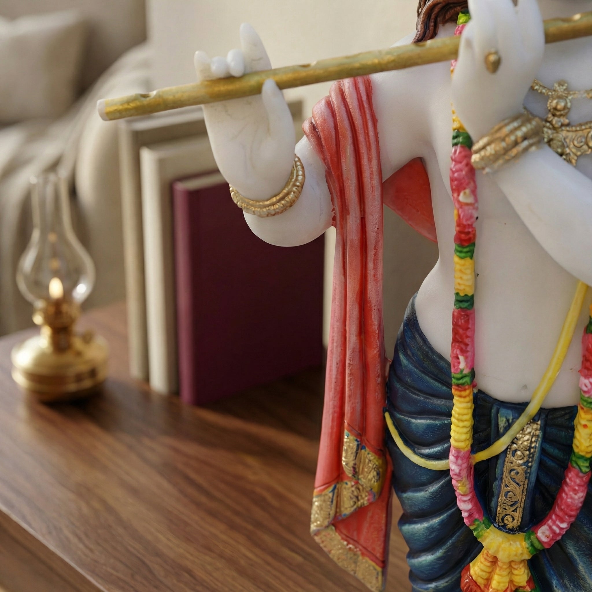 Elegant Krishna Flute Maestro Statue | God Statue | Set of 1