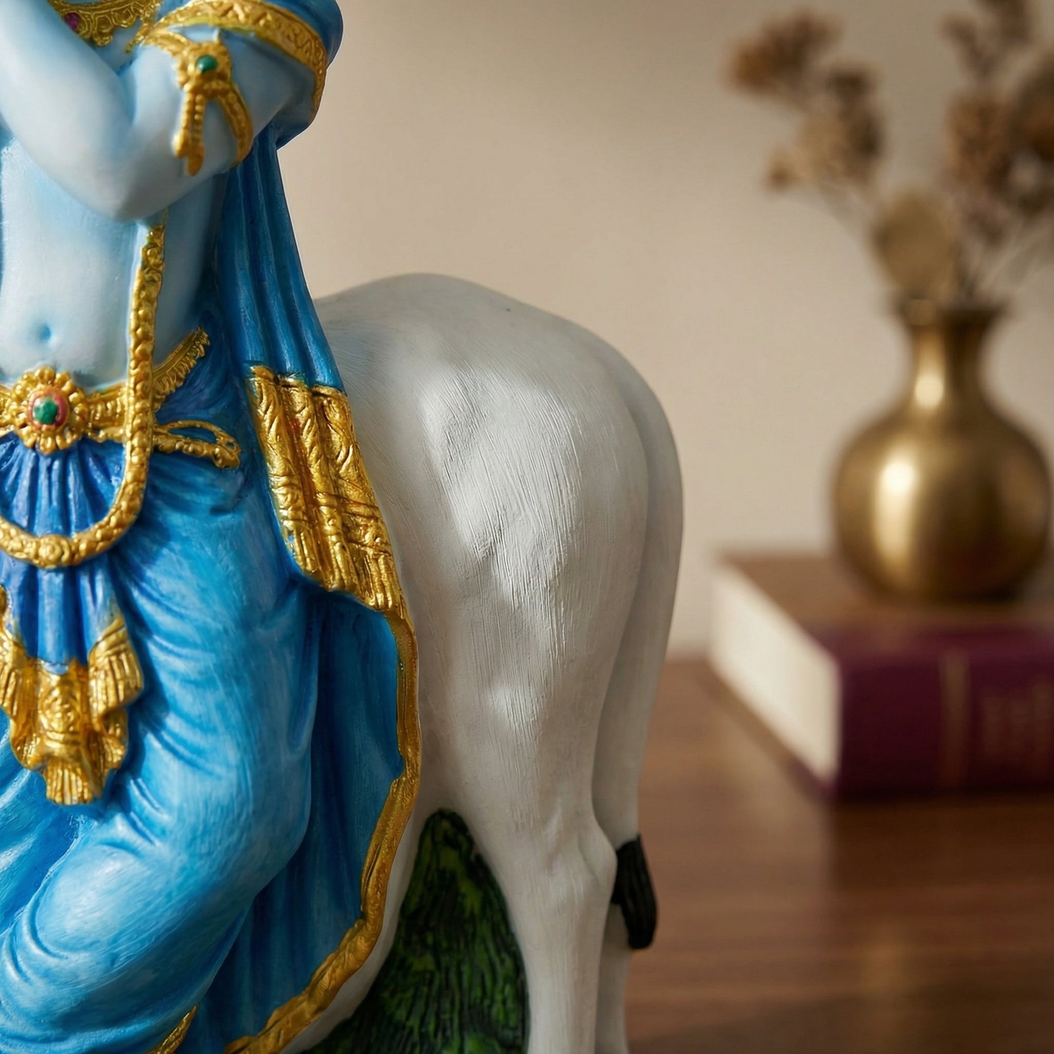 Divine Melody Krishna with Cow Statue | God Statue | Set of 1