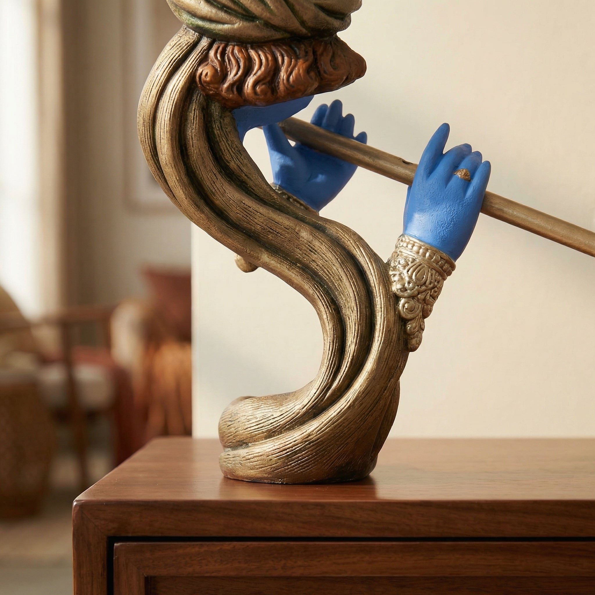 Mystical Flute Lord Krishna Statue | God Statue | Set of 1