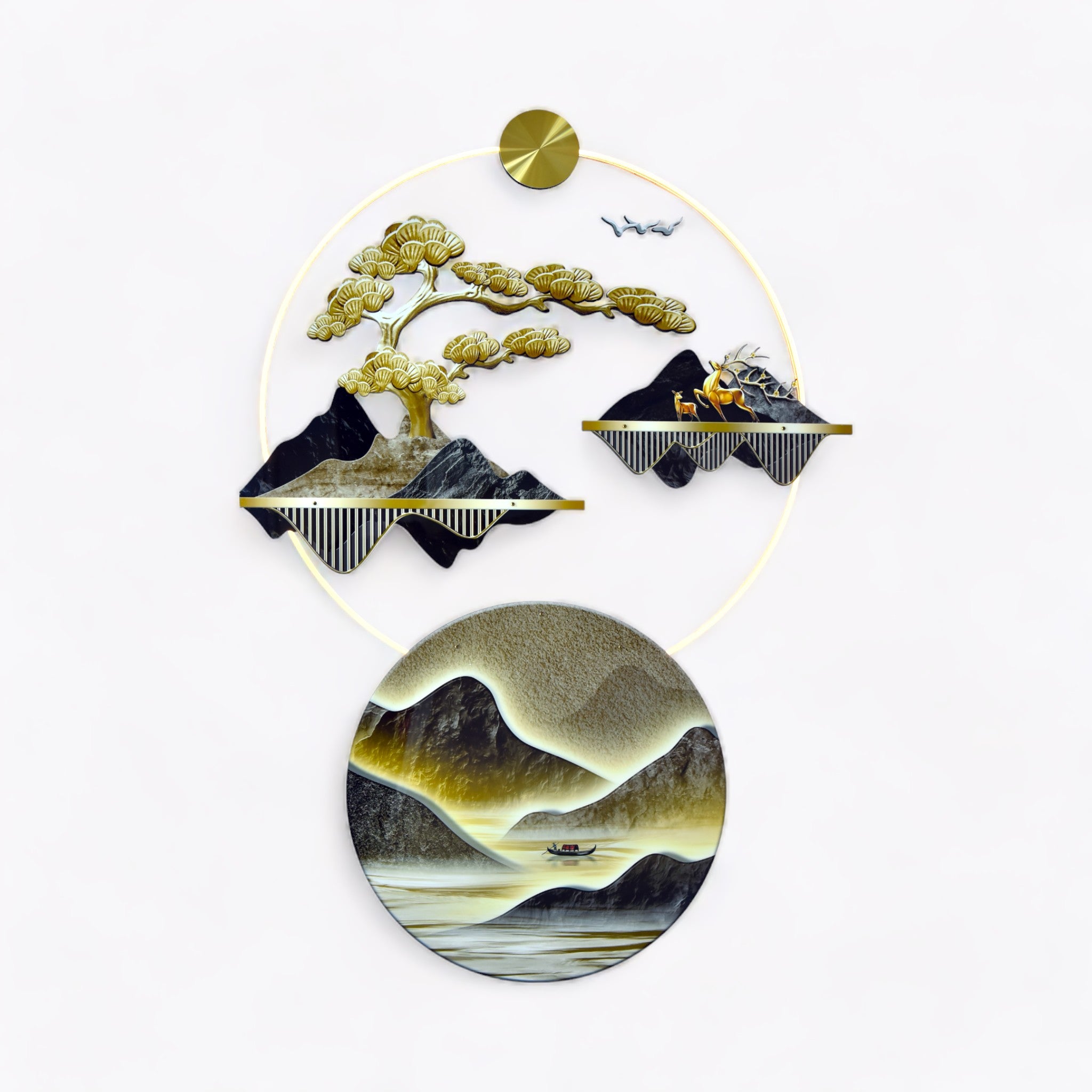 Serene Mountain Escape Wall Art