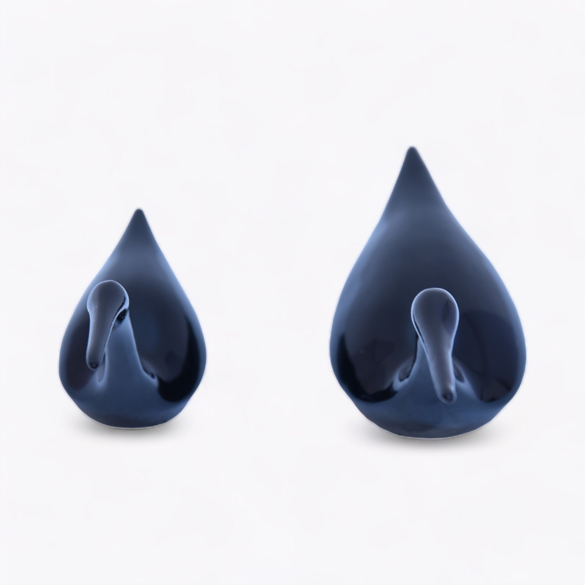 Sleek Swan Duo Sculpture Deco | Set of 2