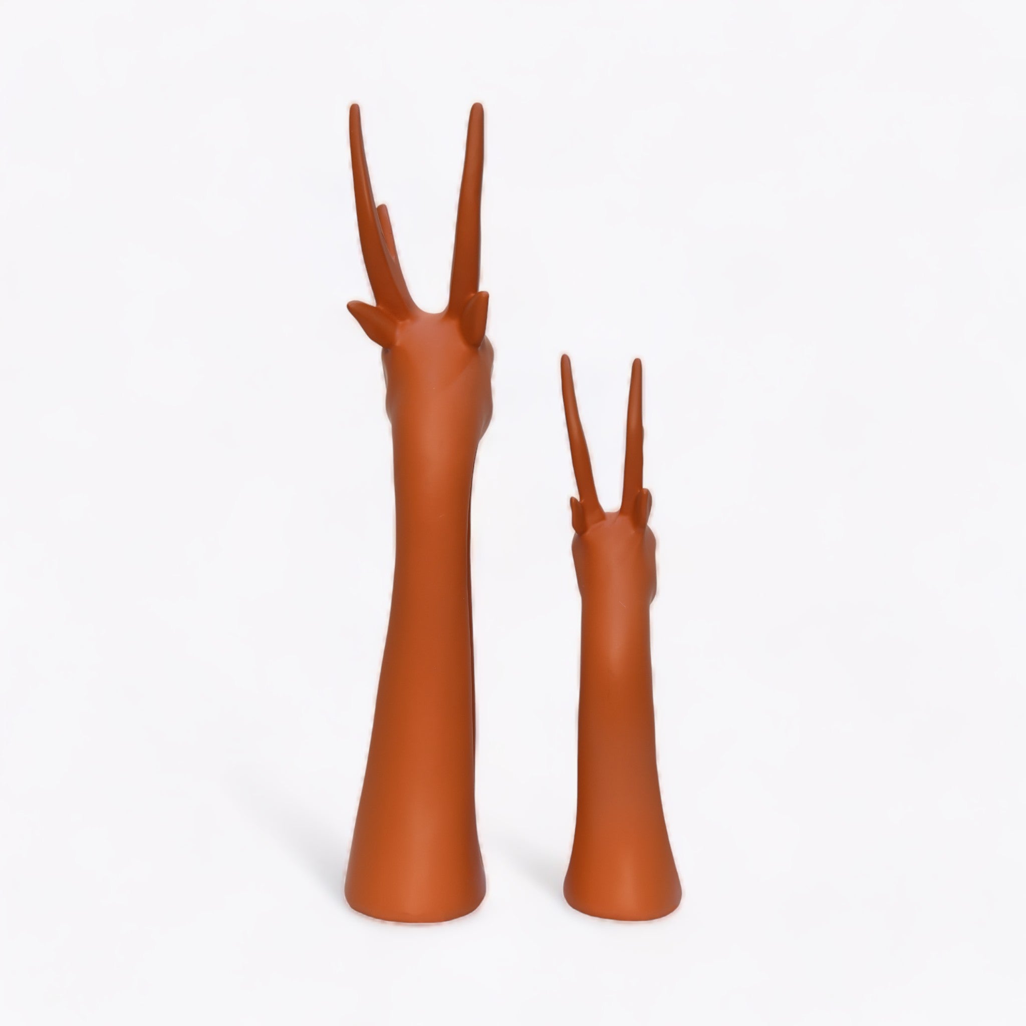 Modern Elegance Abstract Deer Duo Home Decor | Set of 2