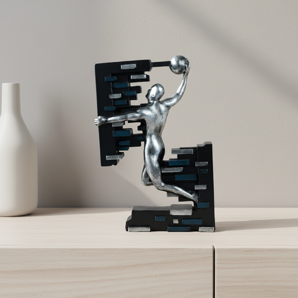Dynamic Athlete Sculpture