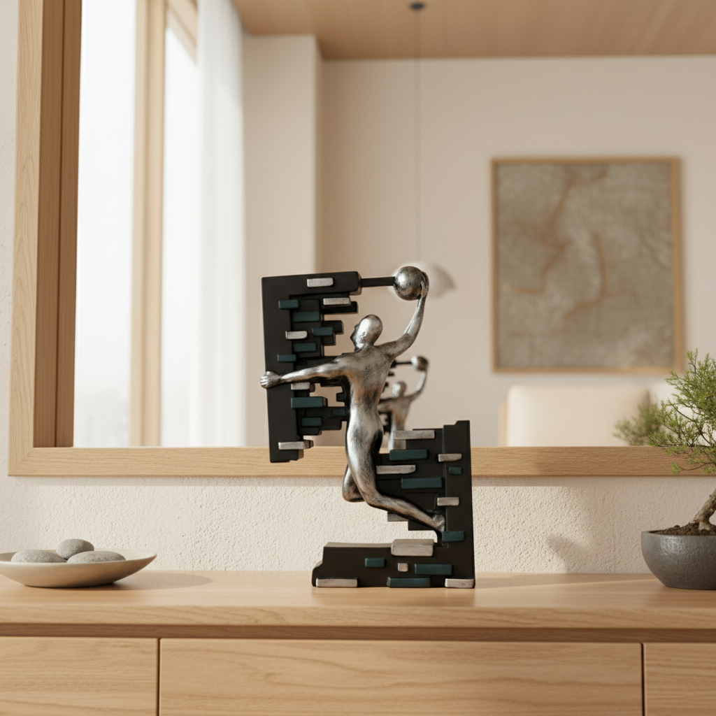 Dynamic Athlete Sculpture