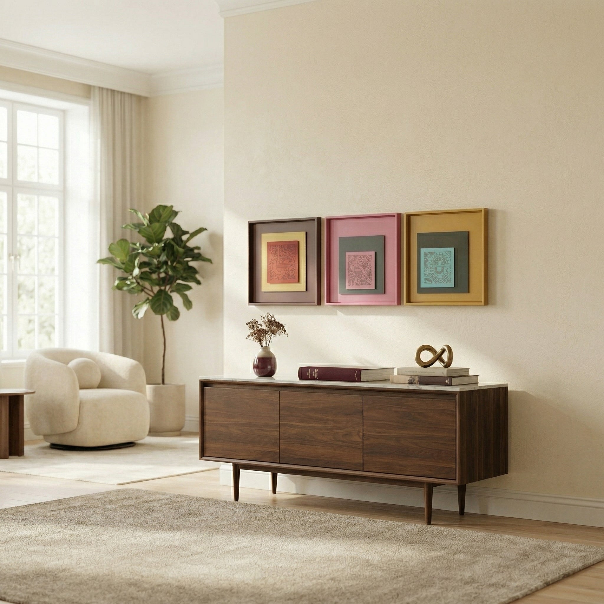Elegant Decor Wall Art Set - Trio of Artistic Masterpieces  | Set Of 3