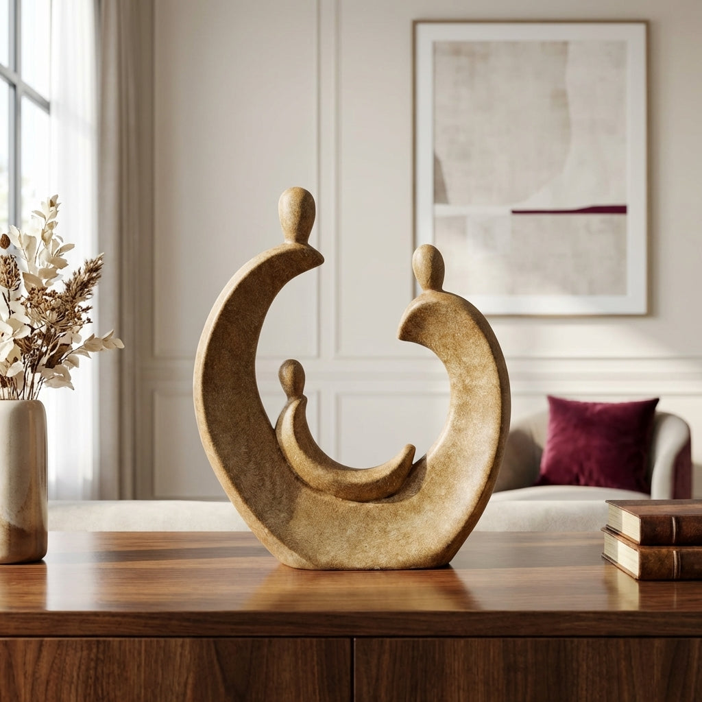 Family Embrace Sculpture | Set of 1