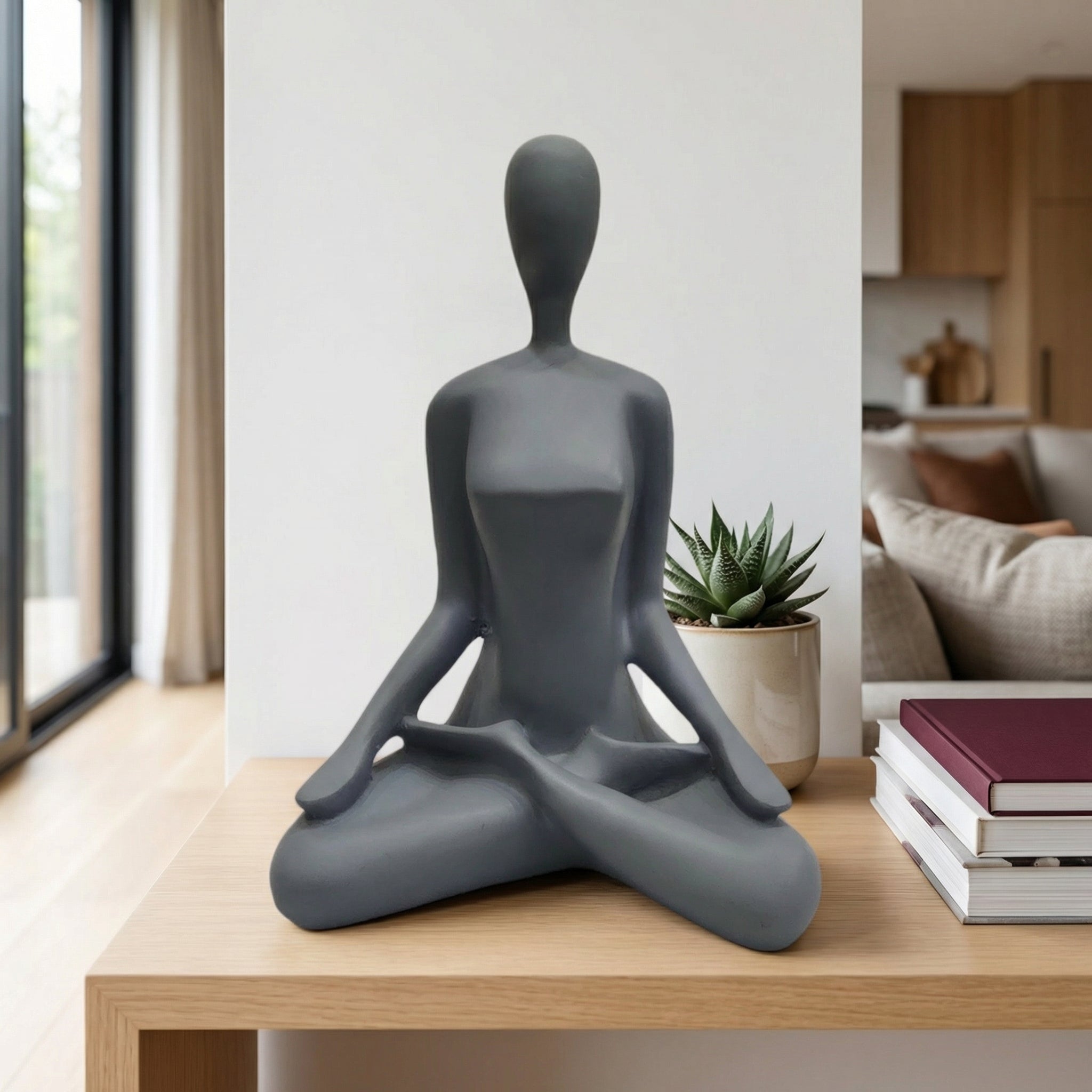 Lotus Pose Sculpture – Tranquil Elegance