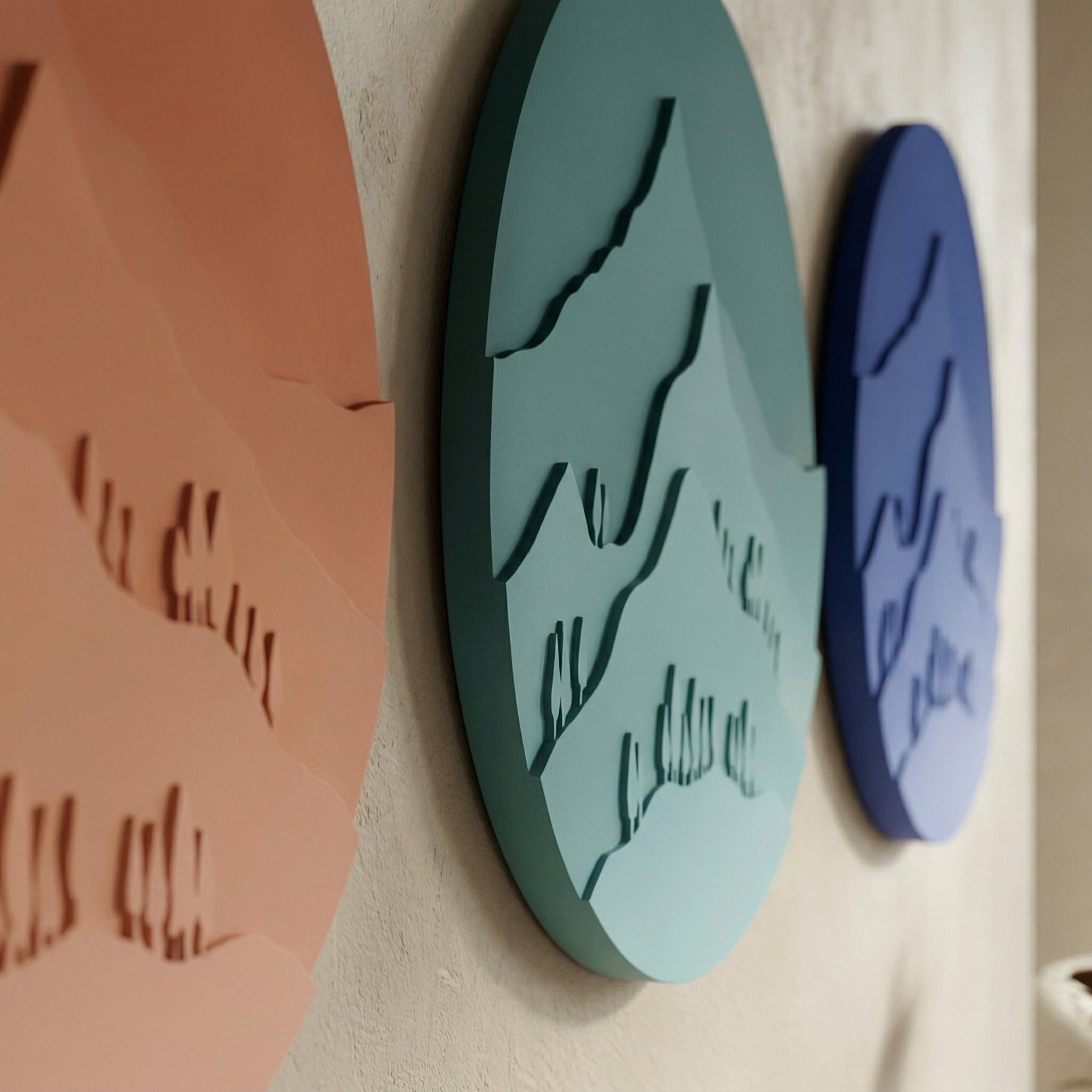 Mountain Hues Triptych Wall Art Set
