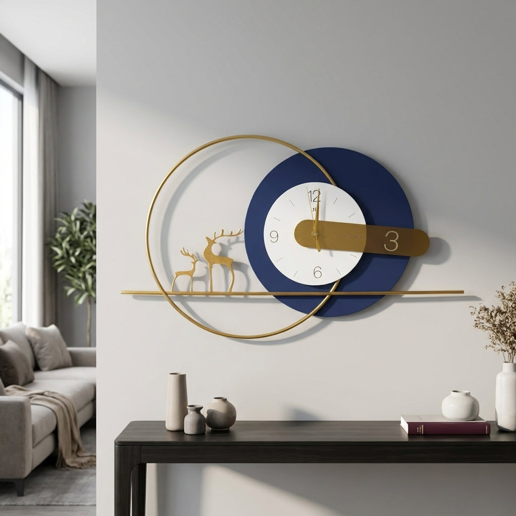 Nordic Deer Wall Clock