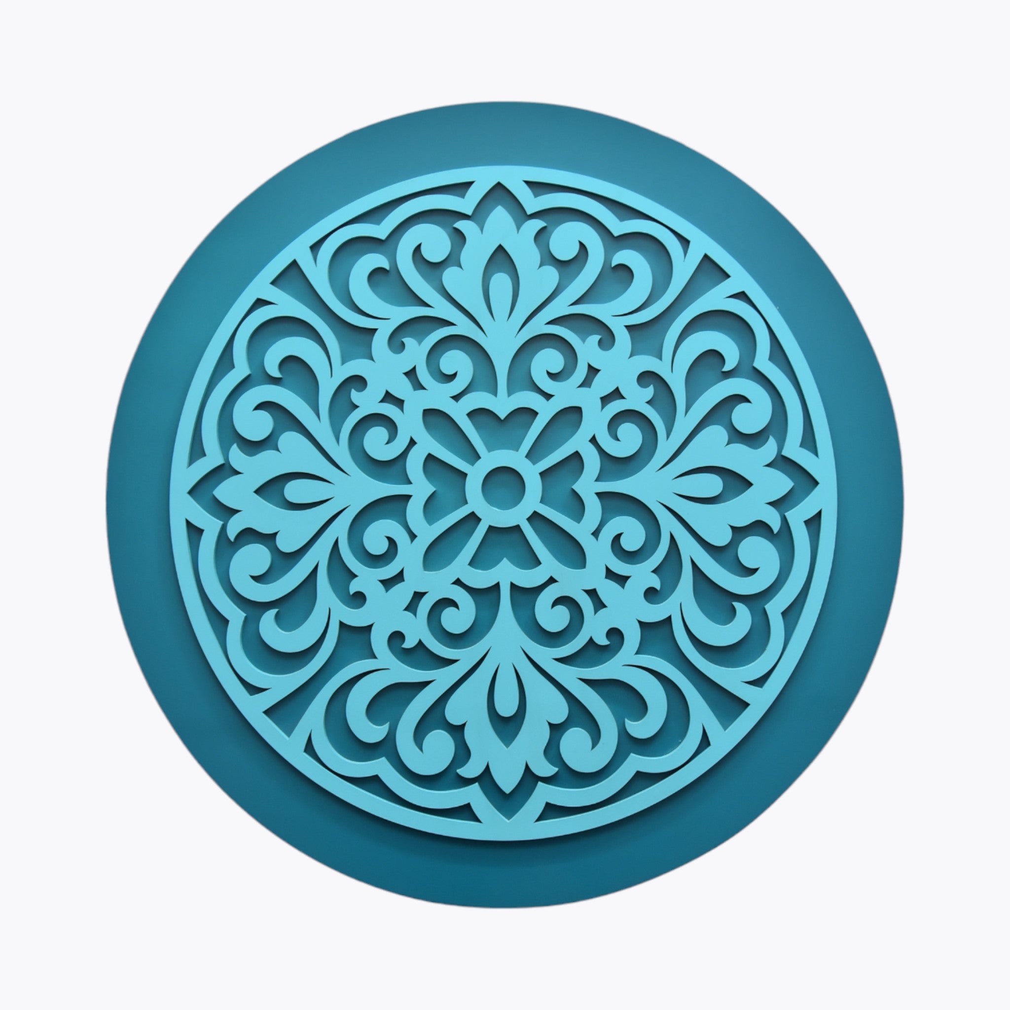 Aqua Mandala Elegance Wall Art | Set of 1