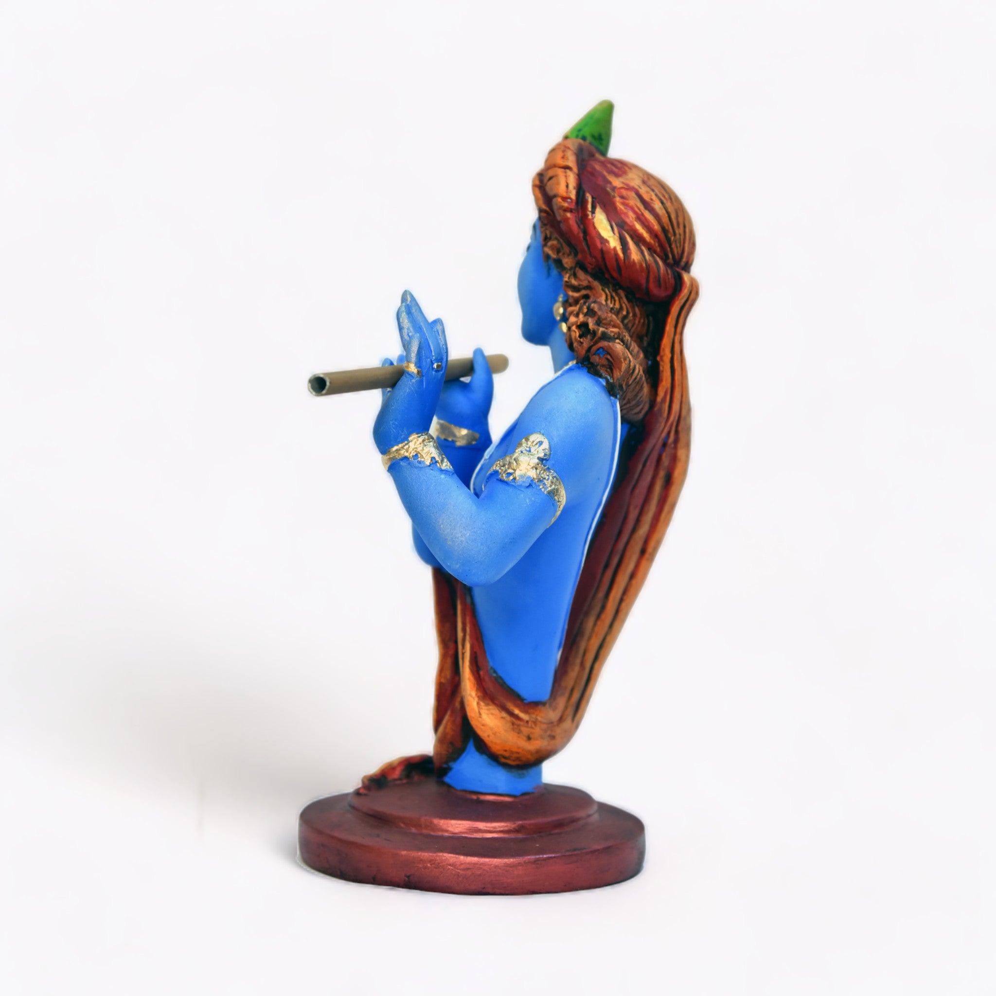 Celestial Krishna with Flute Statue | God Statue | Set of 1