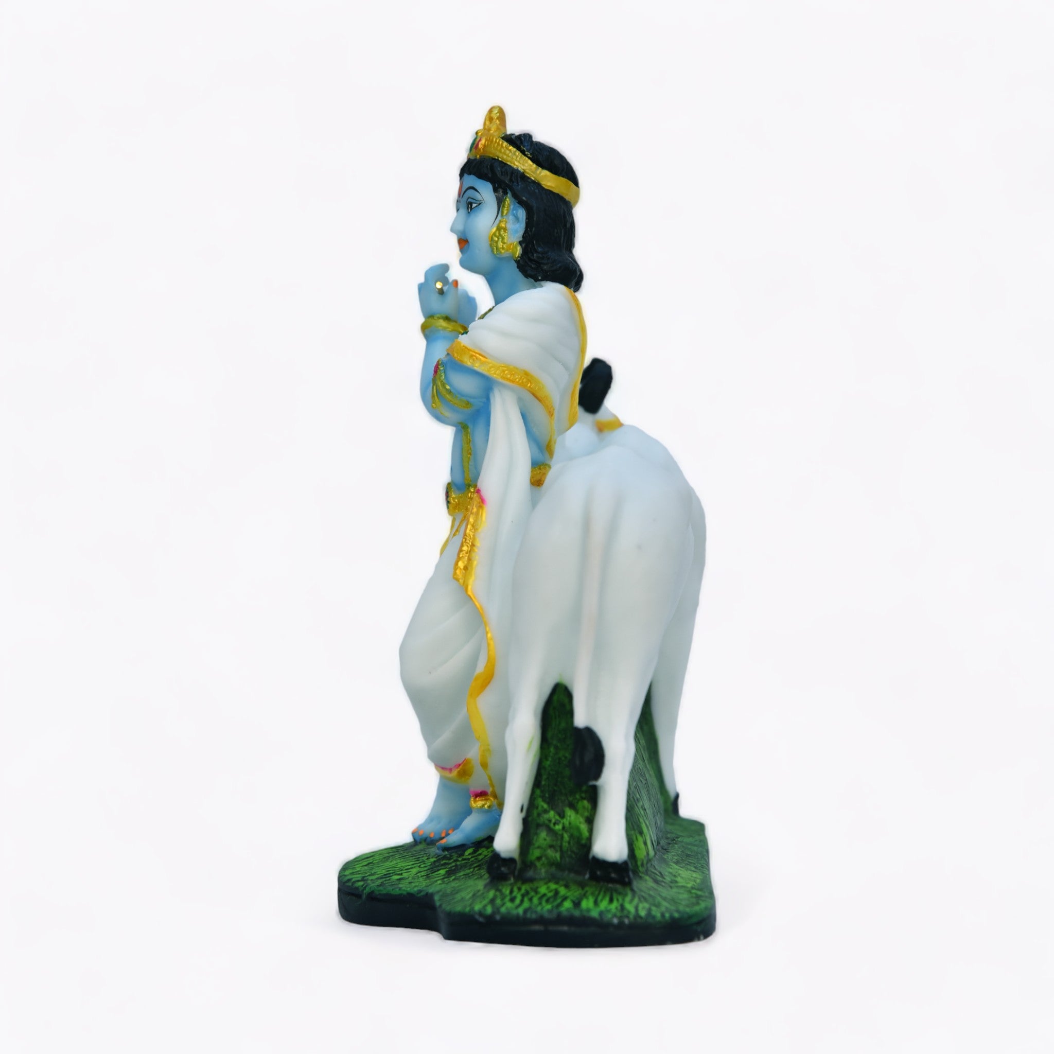 Divine Melody Krishna with Cow Statue | God Statue | Set of 1