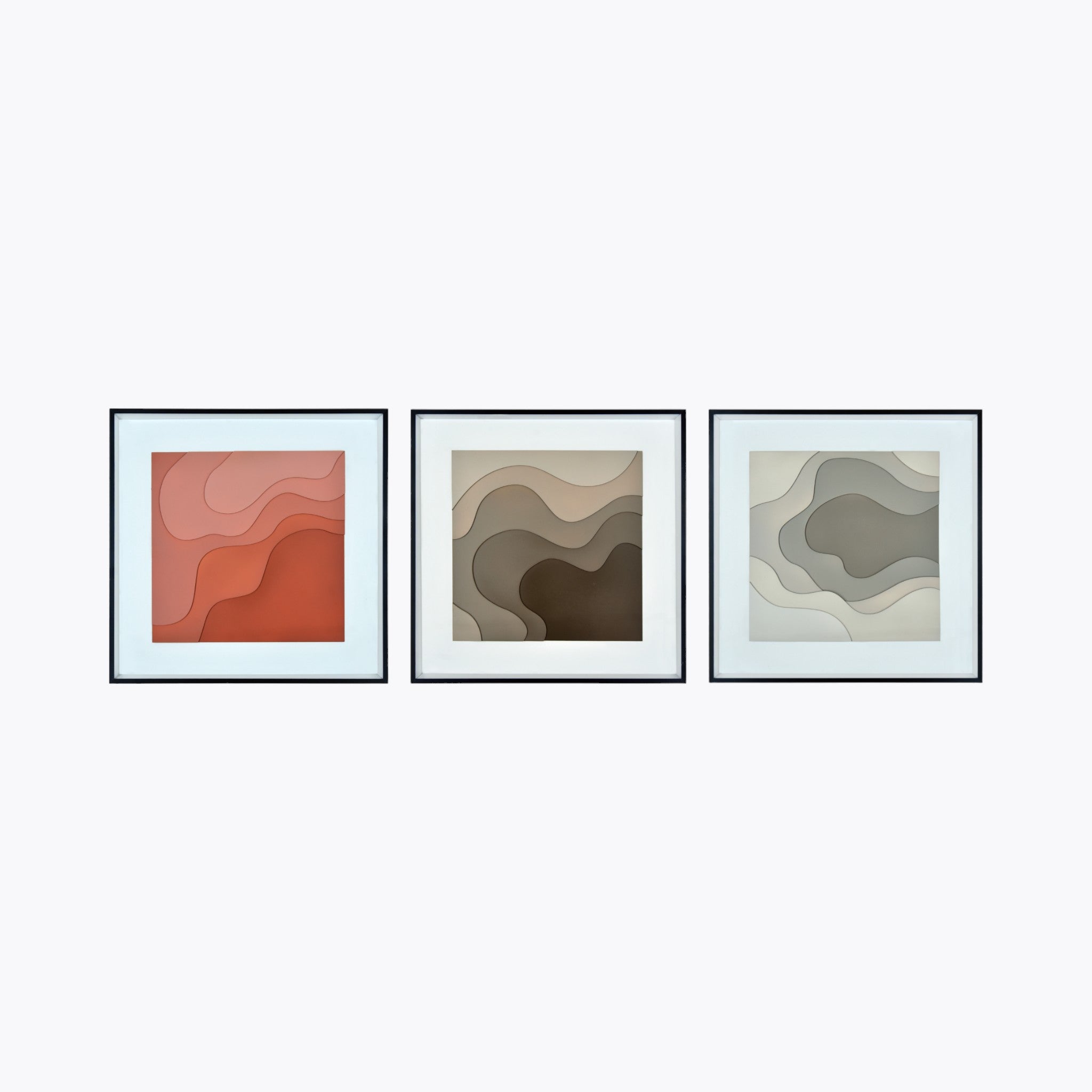 Elegant Abstract Decor Wall Art Set | Serene Harmony | Set Of 3