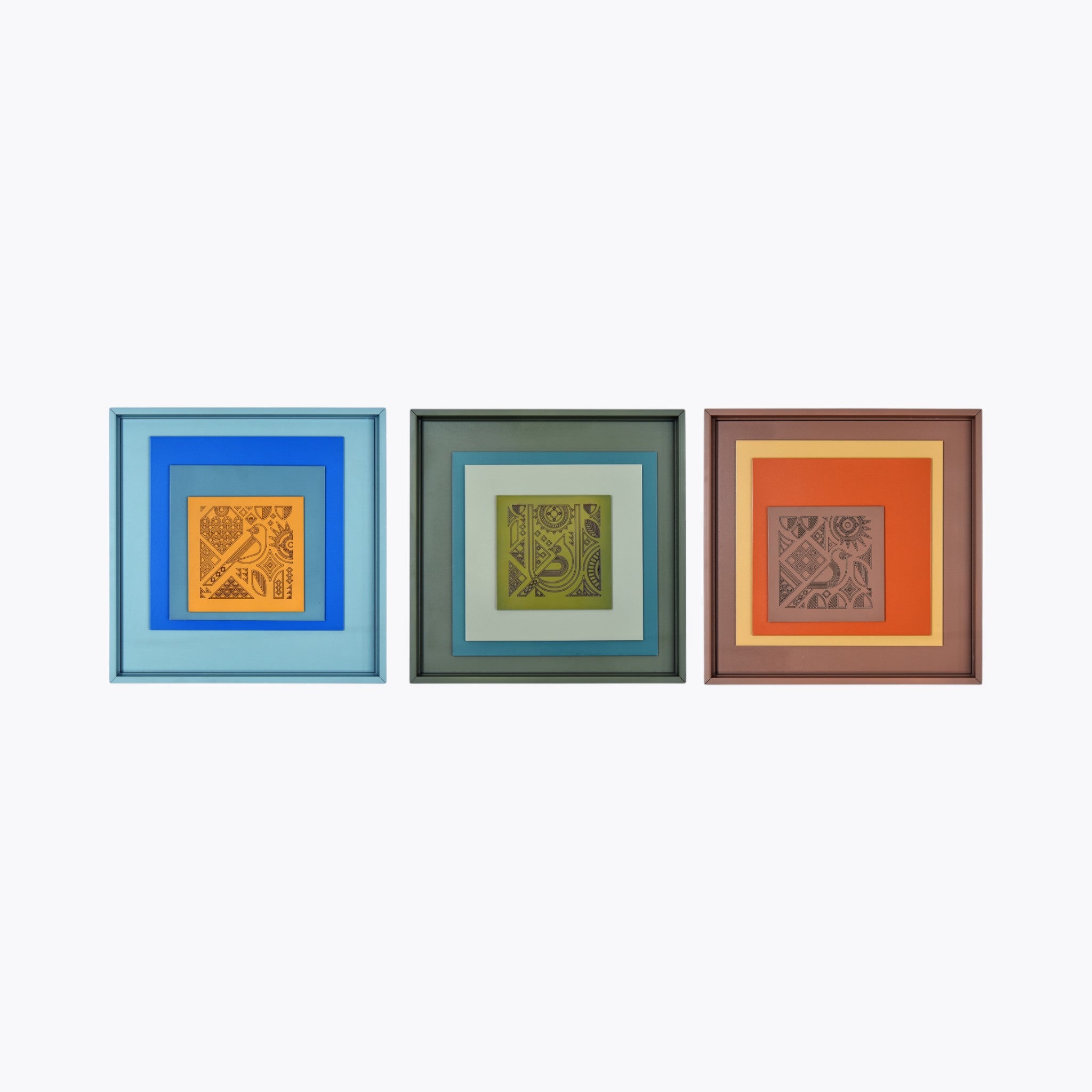 Elegant Decor Wall Art Set - Trio of Intricate Designs | Set Of 3