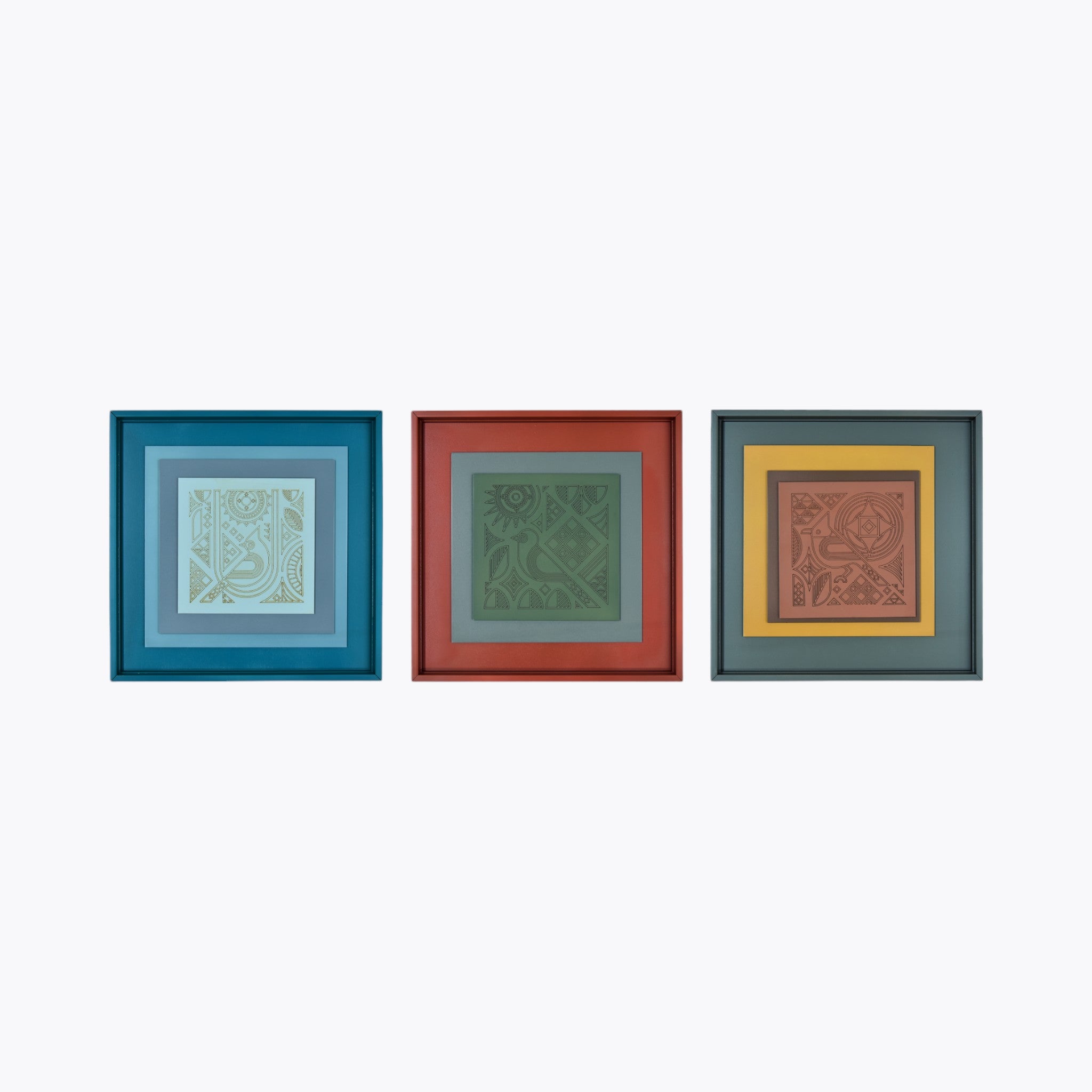 Elegant Decor Wall Art Set - Trio of Modern Intricacies | Set Of 3