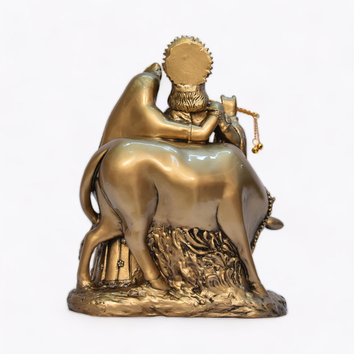Radha Krishna with Cow Statue for Peaceful Decor | Vraj Home Decor