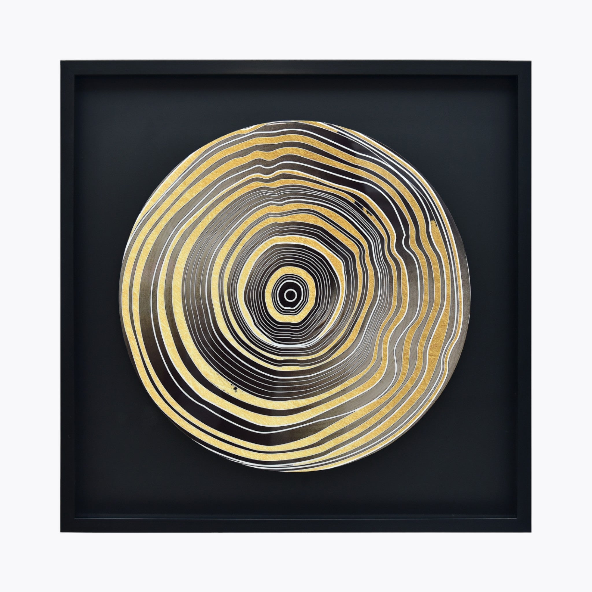 Elegant Modern Abstract Wall Art - Golden Spiral | Set Of 1