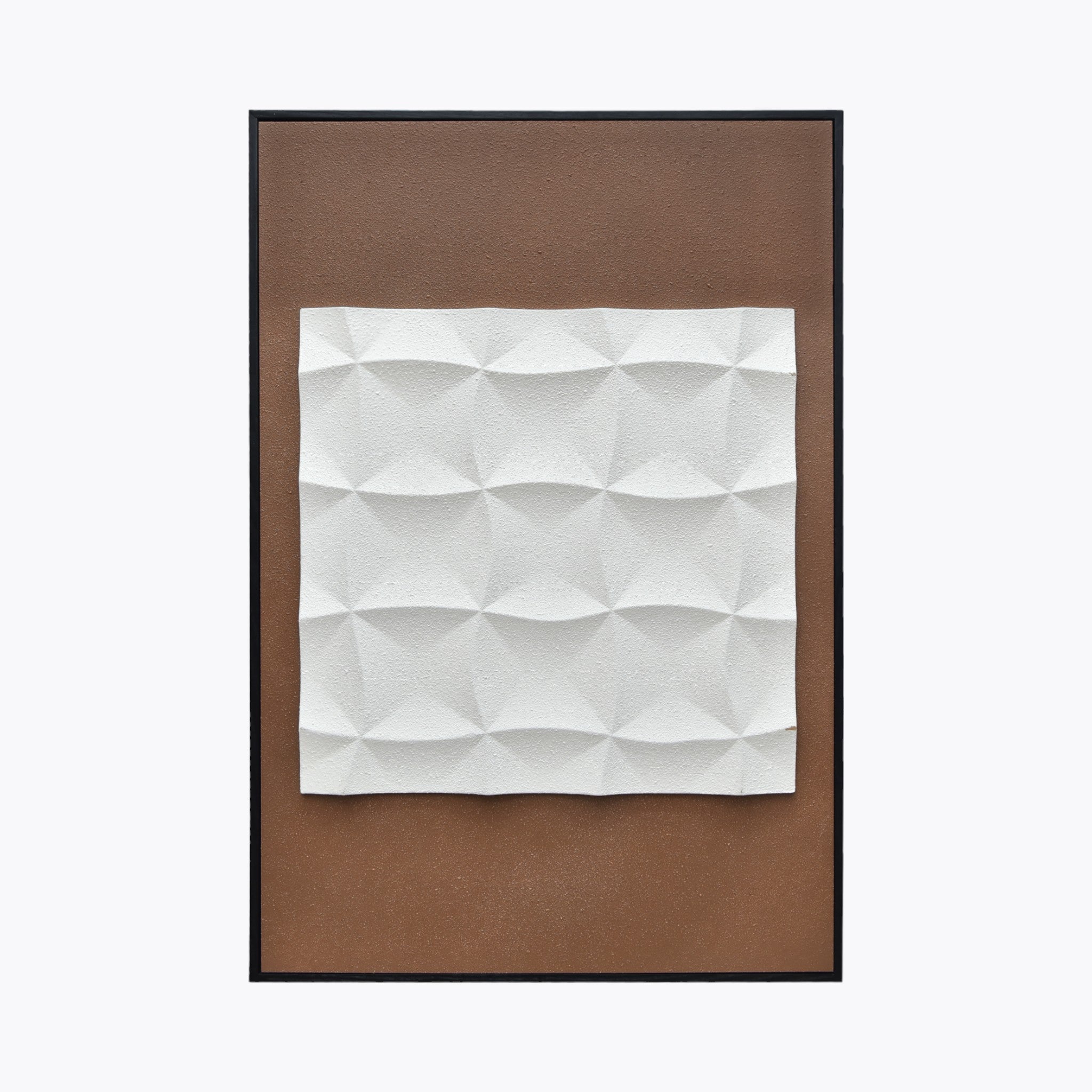 Minimalist Geometric Relief Wall Art | Set of 1