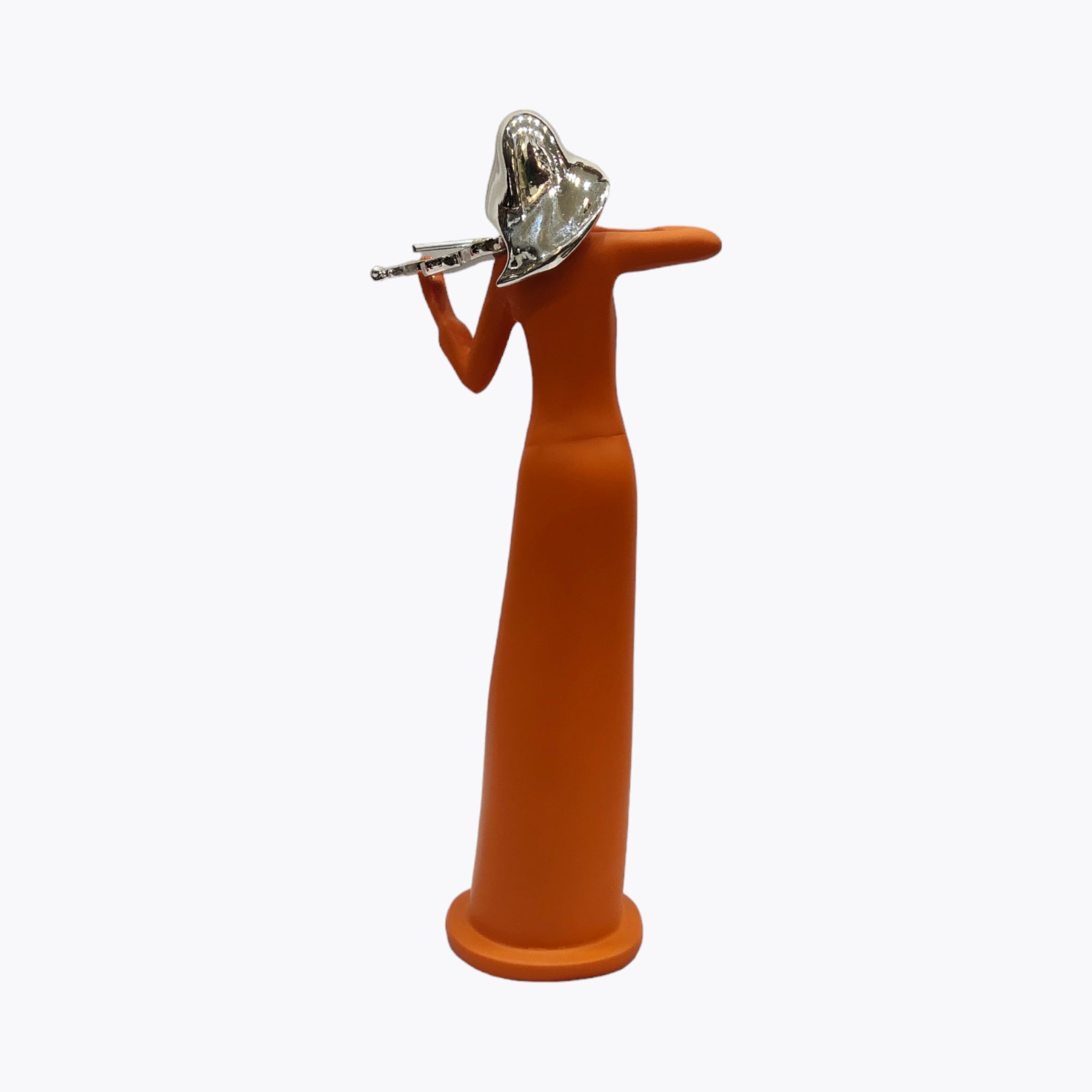 Modern Flutist Figure Sculpture | Set Of 1