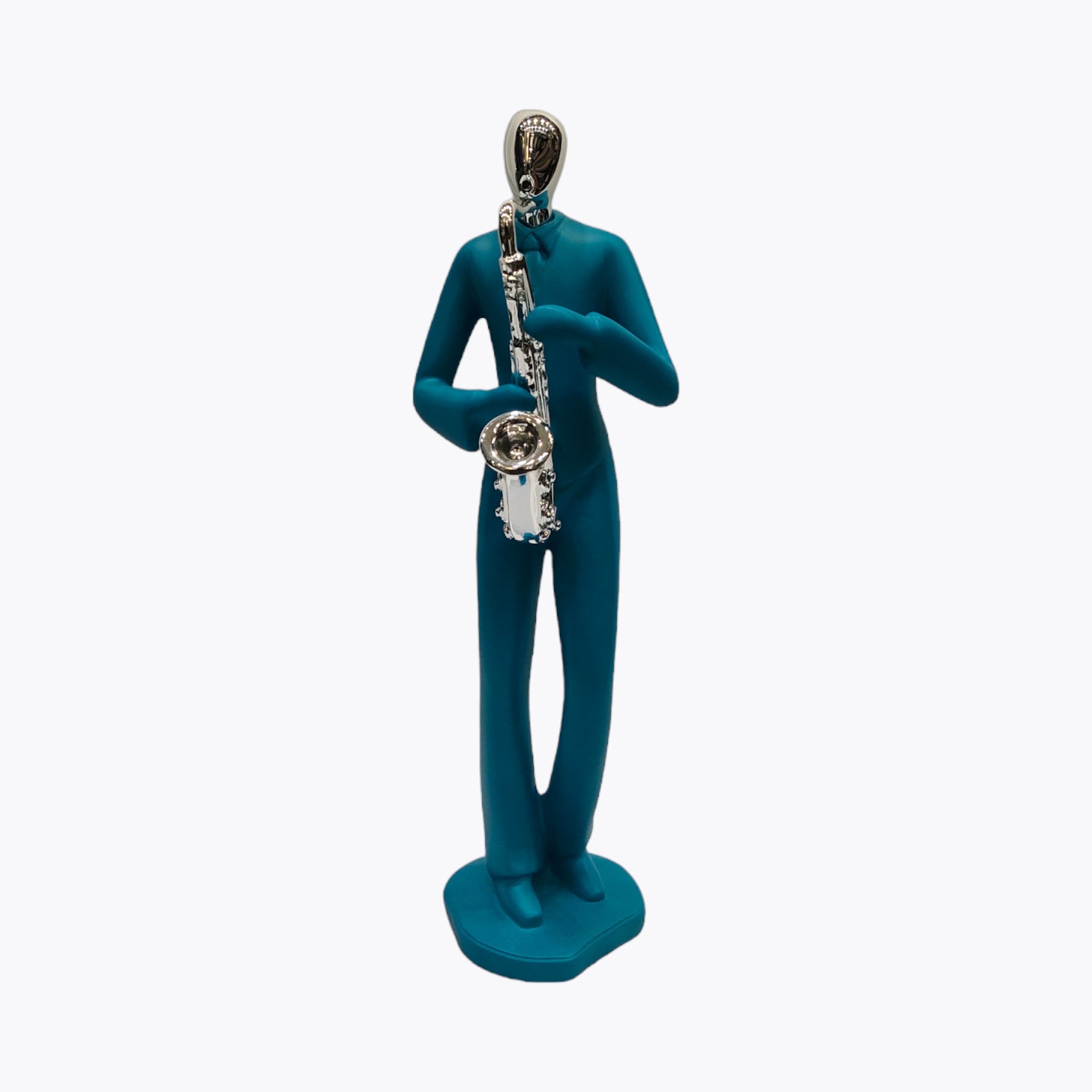 Modern Saxophonist Figure Sculpture | Set Of 1