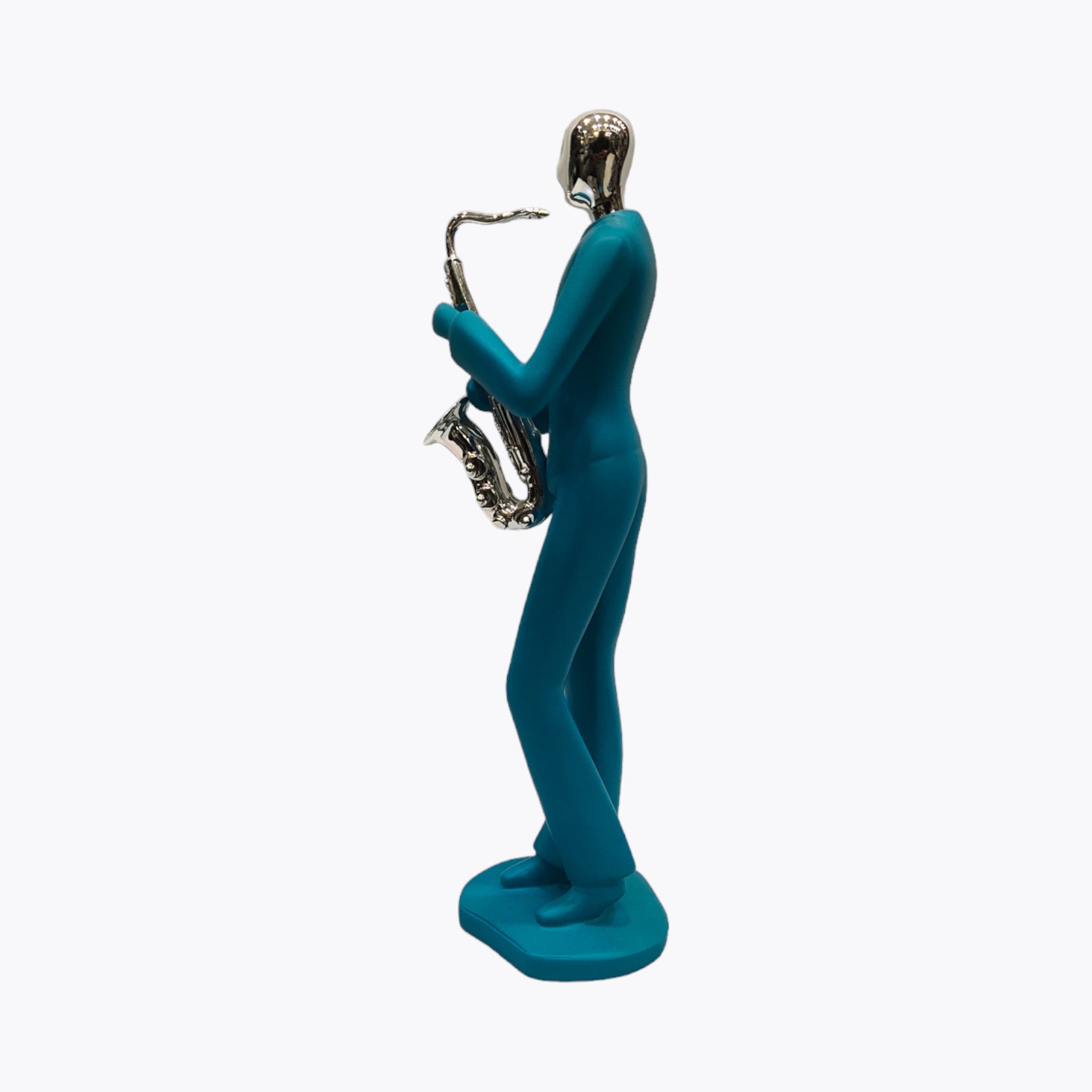 Modern Saxophonist Figure Sculpture | Set Of 1