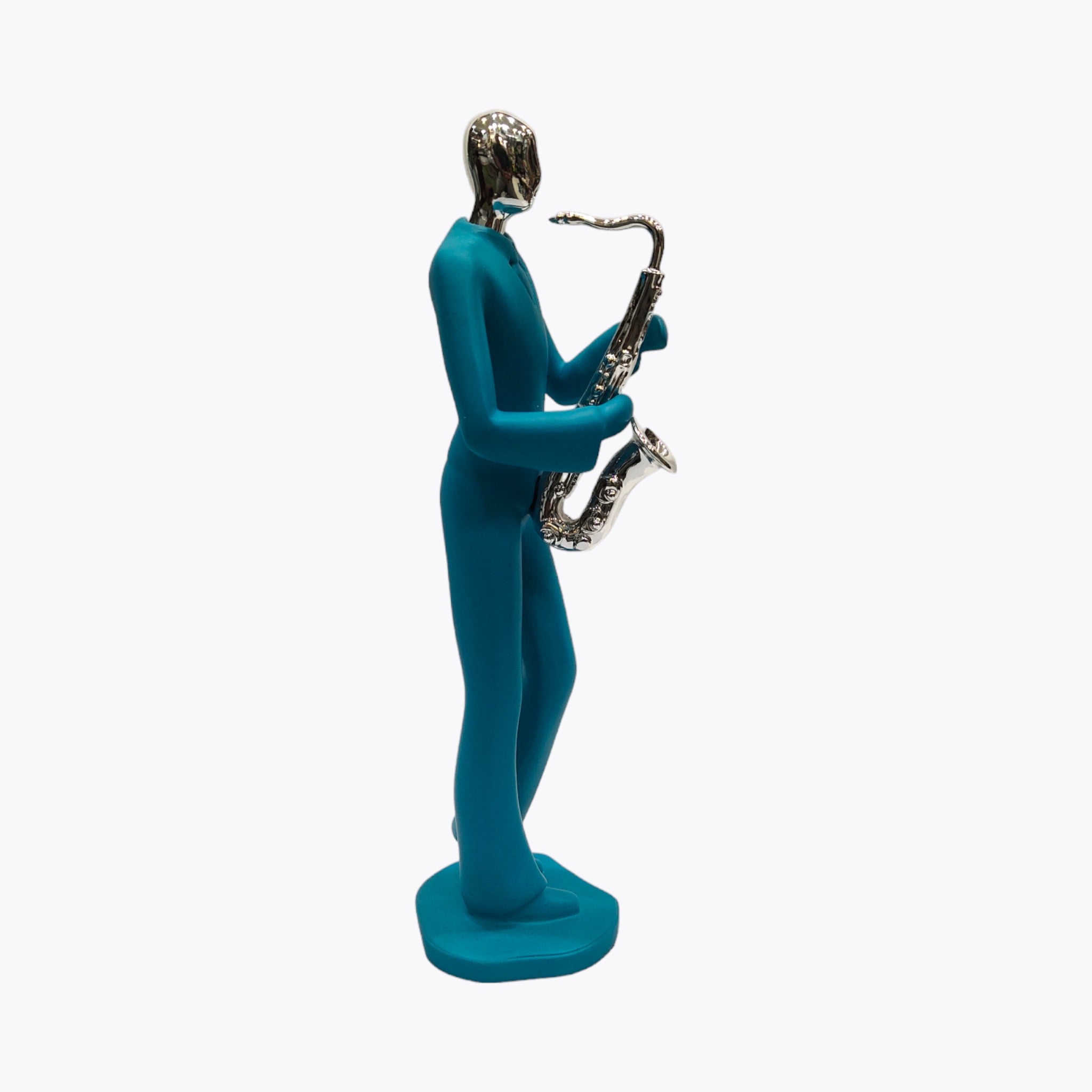 Modern Saxophonist Figure Sculpture | Set Of 1