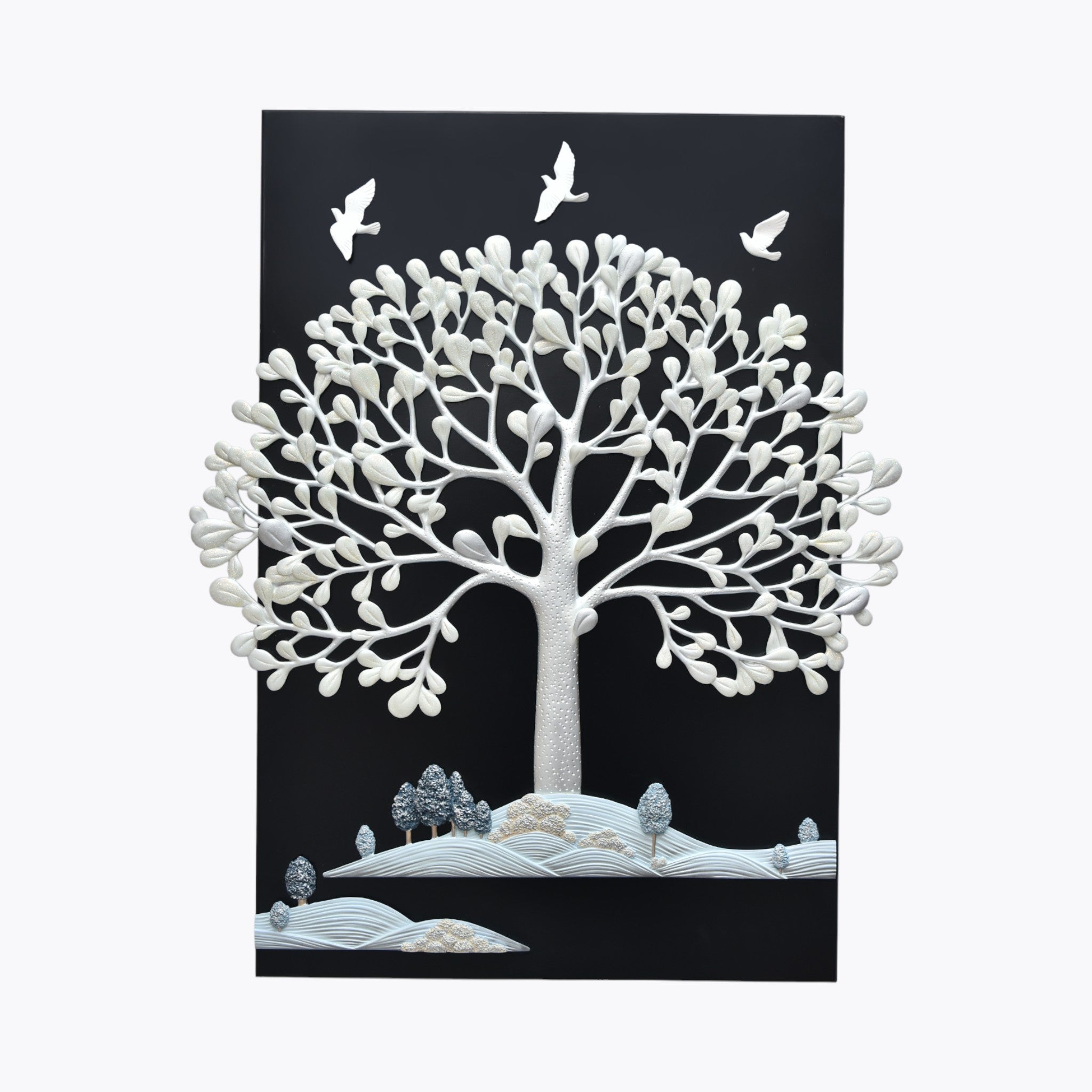 Peaceful Tree Wall Sculpture | Set of 1