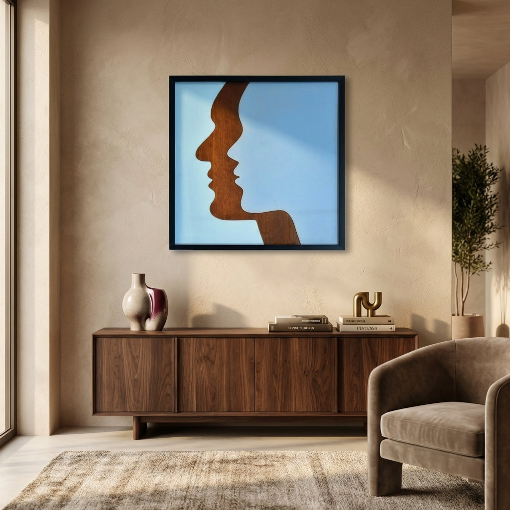 Silhouette Dialogue Wall Art | Set of 1