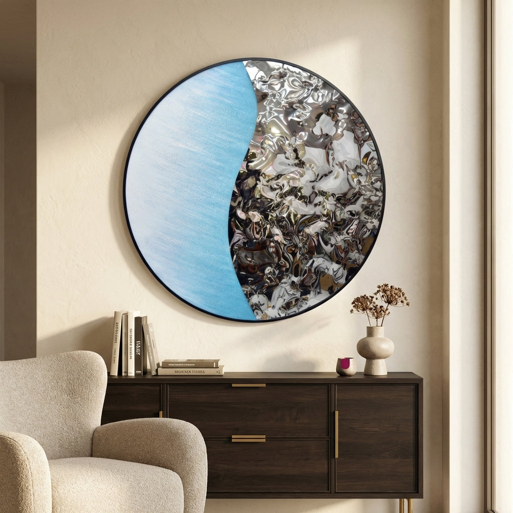 Serene Wave Decor Wall Art | Set of 1