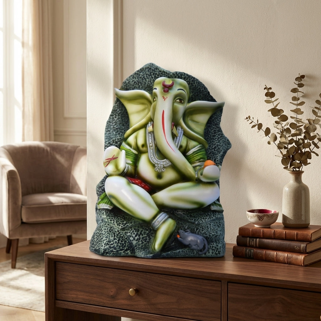 Serene Ganesha Tranquility Statue | God Statue | Set of 1
