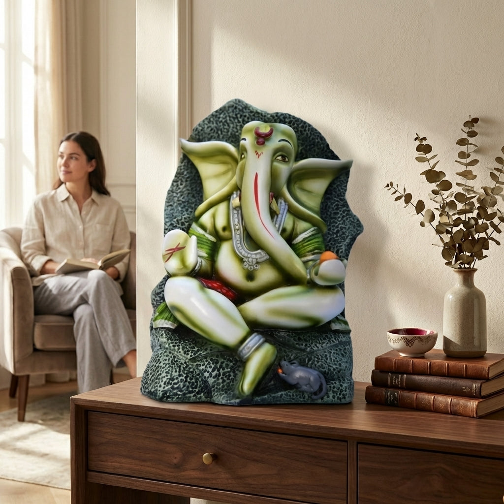 Serene Ganesha Tranquility Statue | God Statue | Set of 1