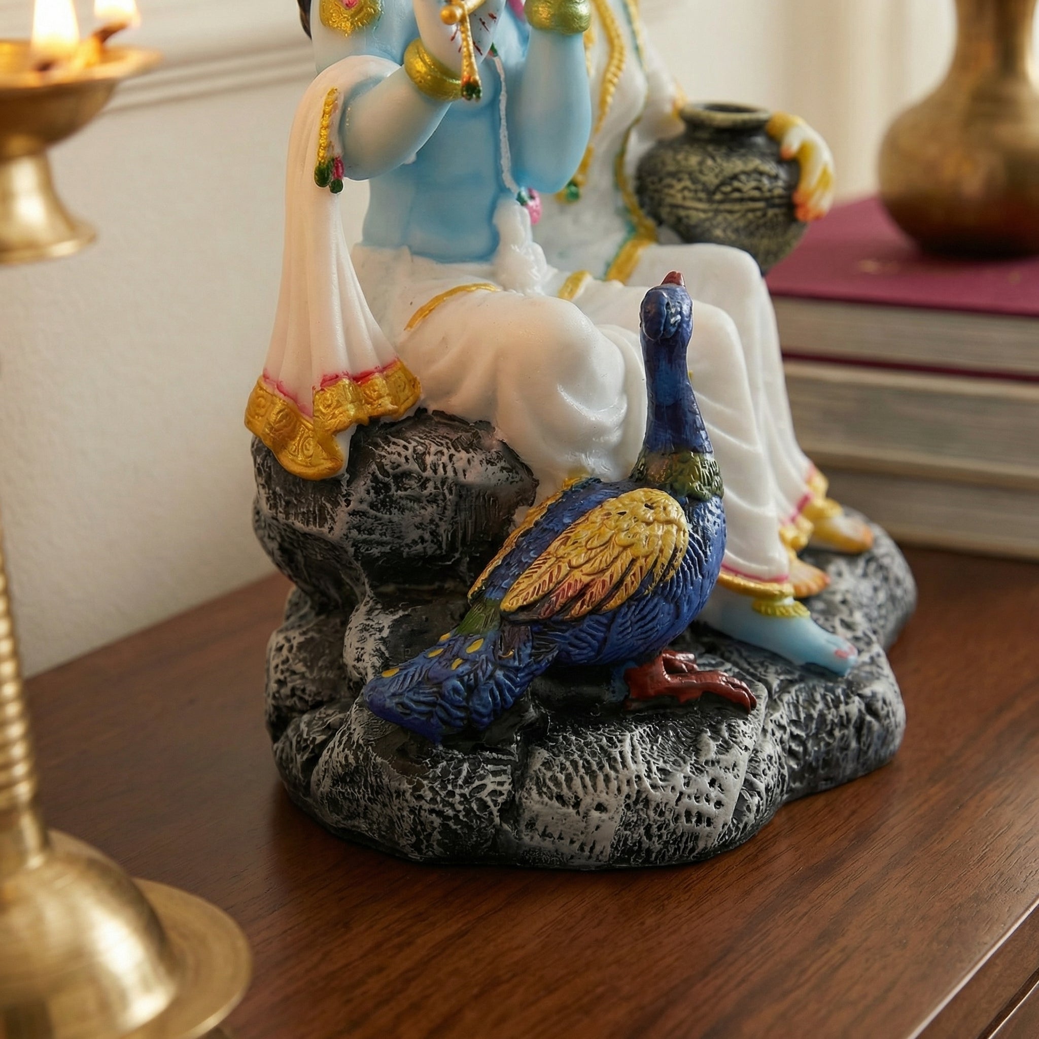 Serene Divinity Krishna and Radha Statue | God Statue | Set of 1