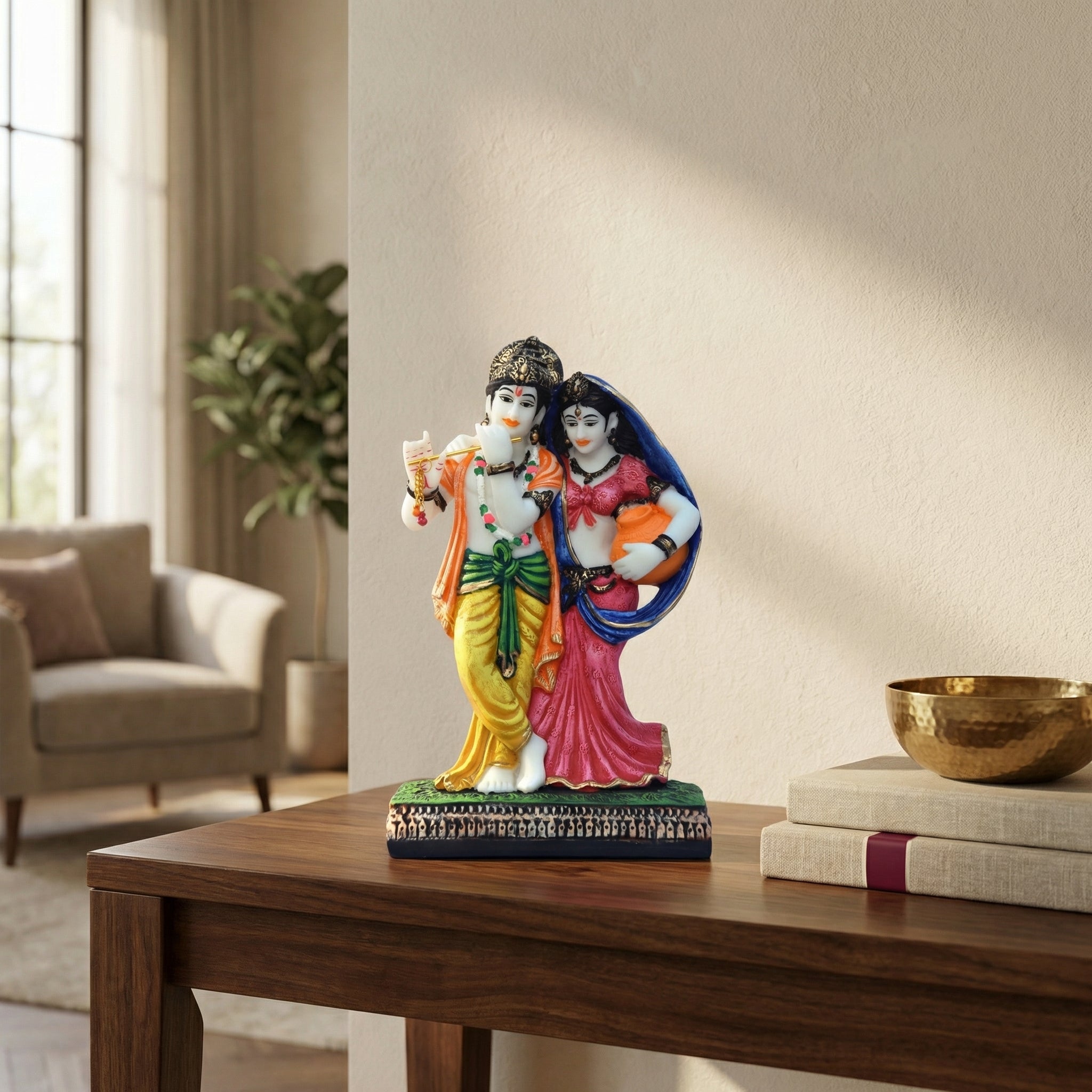 Serene Divine Radha Krishna Statue | God Statue | Set of 1