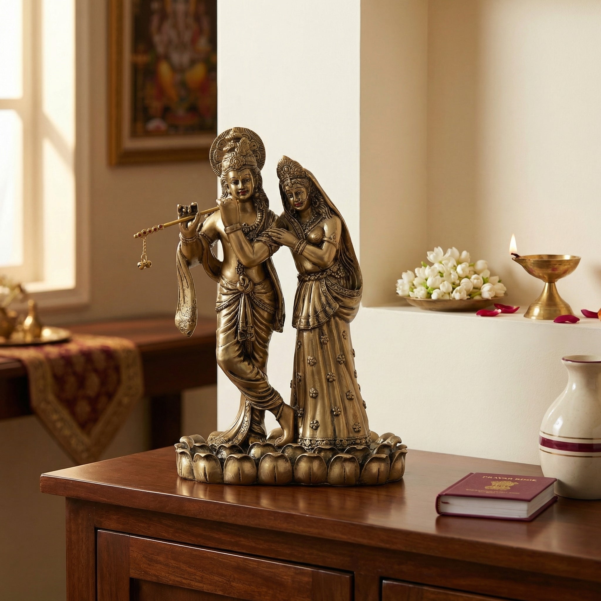 Eternal Melody Radha Krishna Statue | God Statue | Set of 1