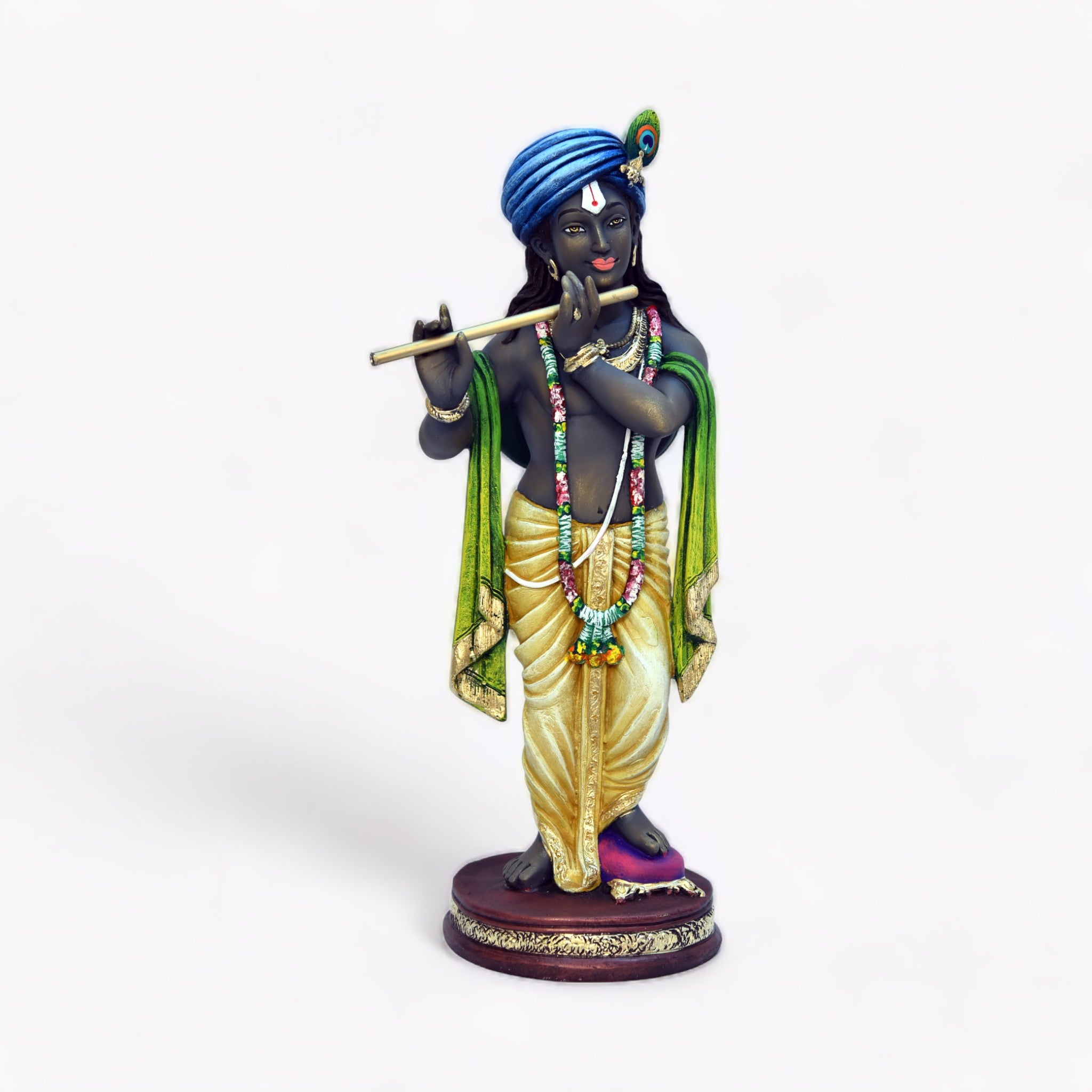 Serene Krishna Divine Melody Statue | God Statue | Set of 1