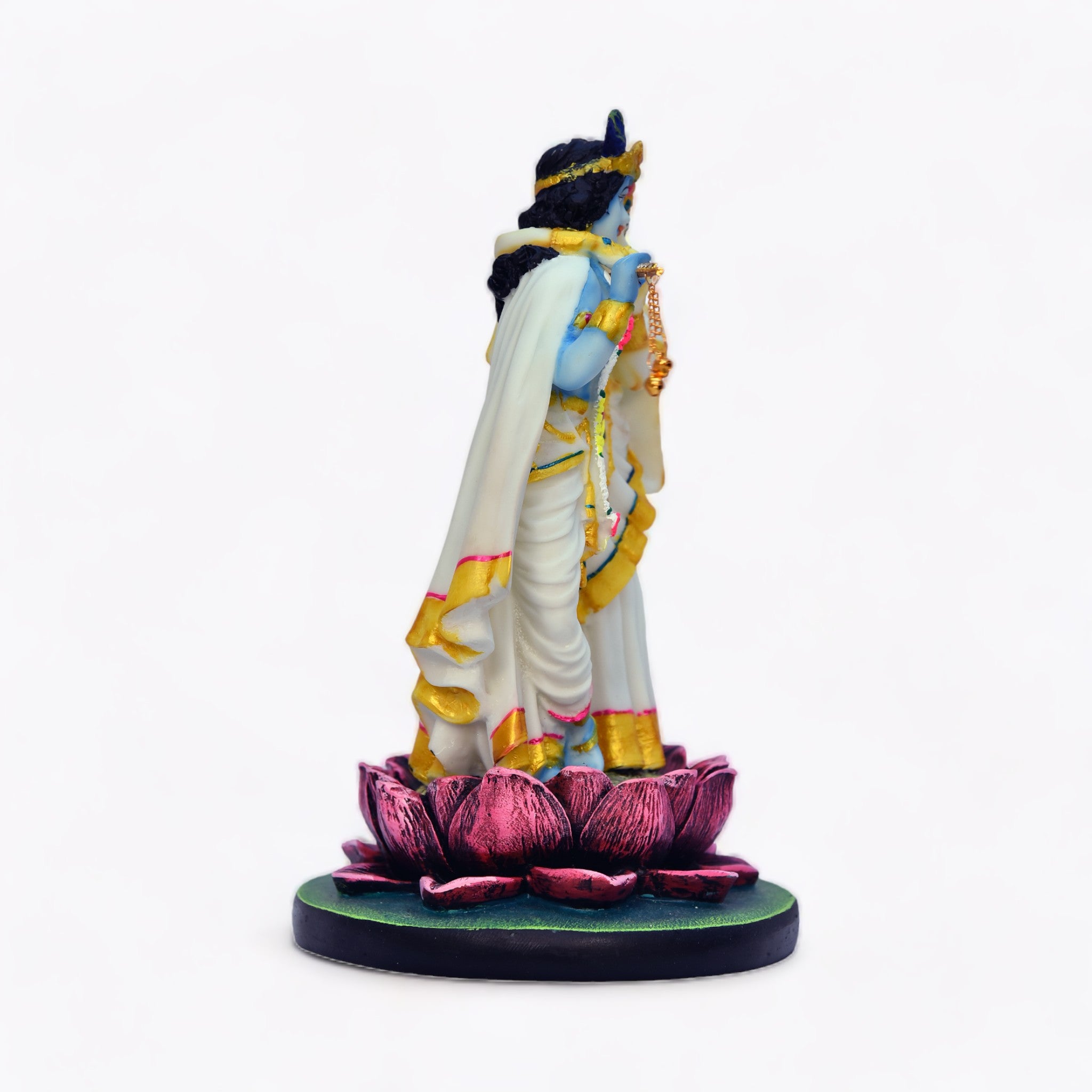 Serene Lotus Divine Couple Statue | God Statue | Set of 1